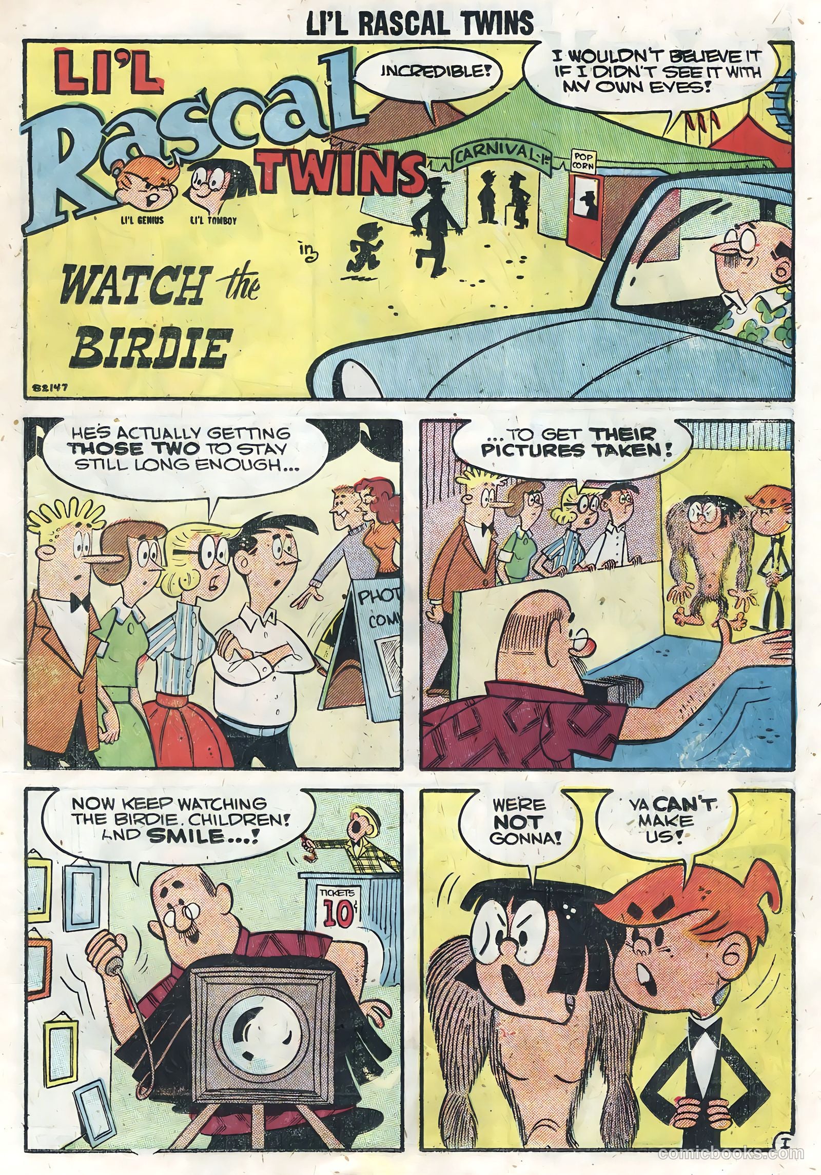 Li'l Rascal Twins #6 (1957) — page 15 of 36