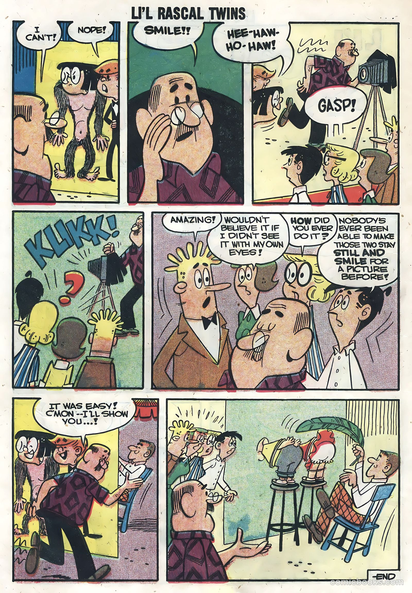Li'l Rascal Twins #6 (1957) — page 16 of 36