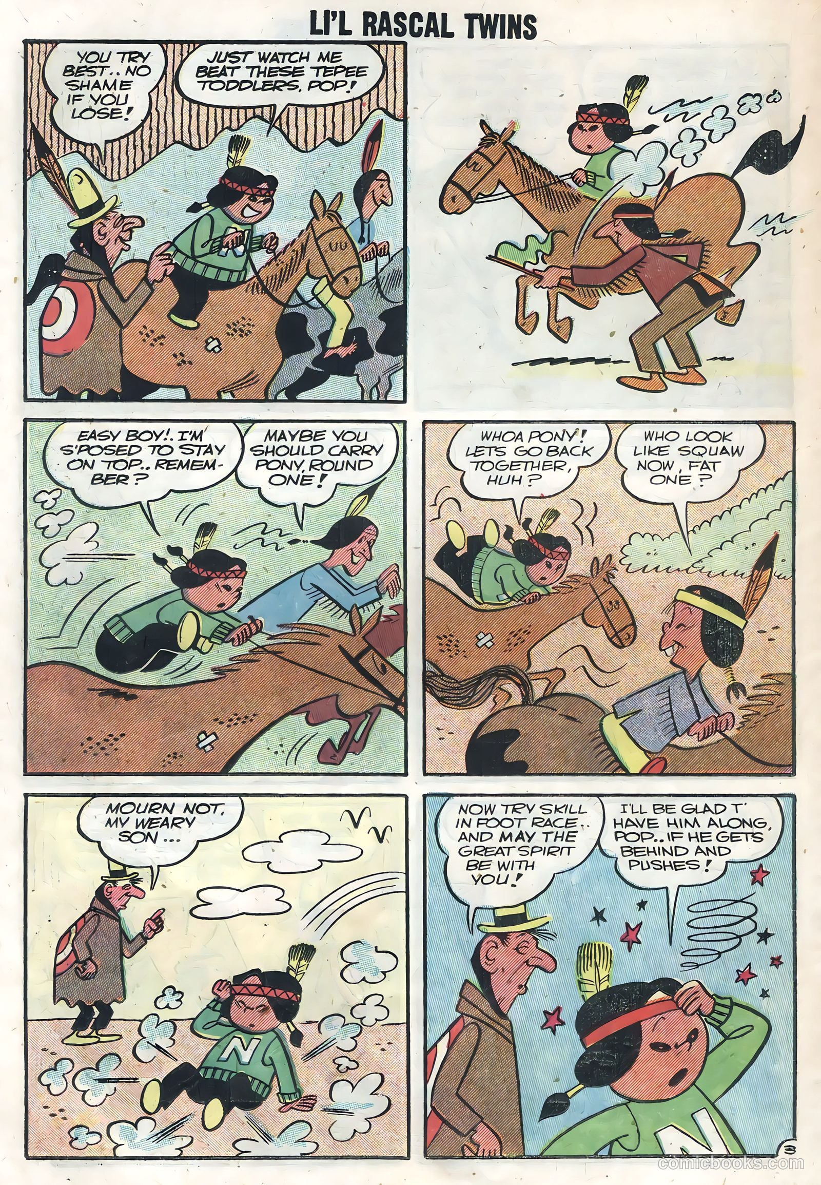 Li'l Rascal Twins #6 (1957) — page 22 of 36