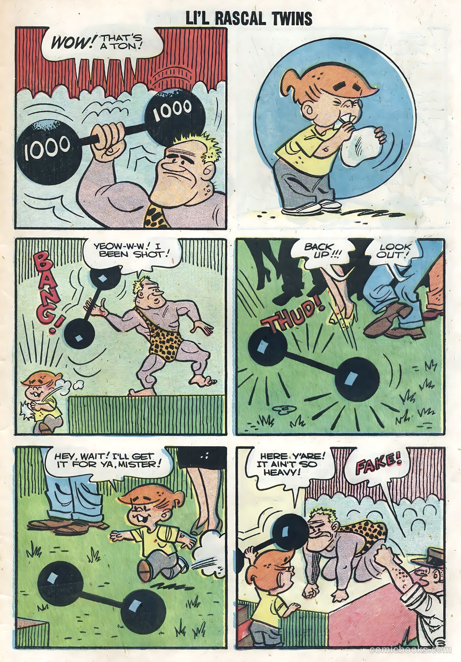 Li'l Rascal Twins #6 (1957) — page 31 of 36