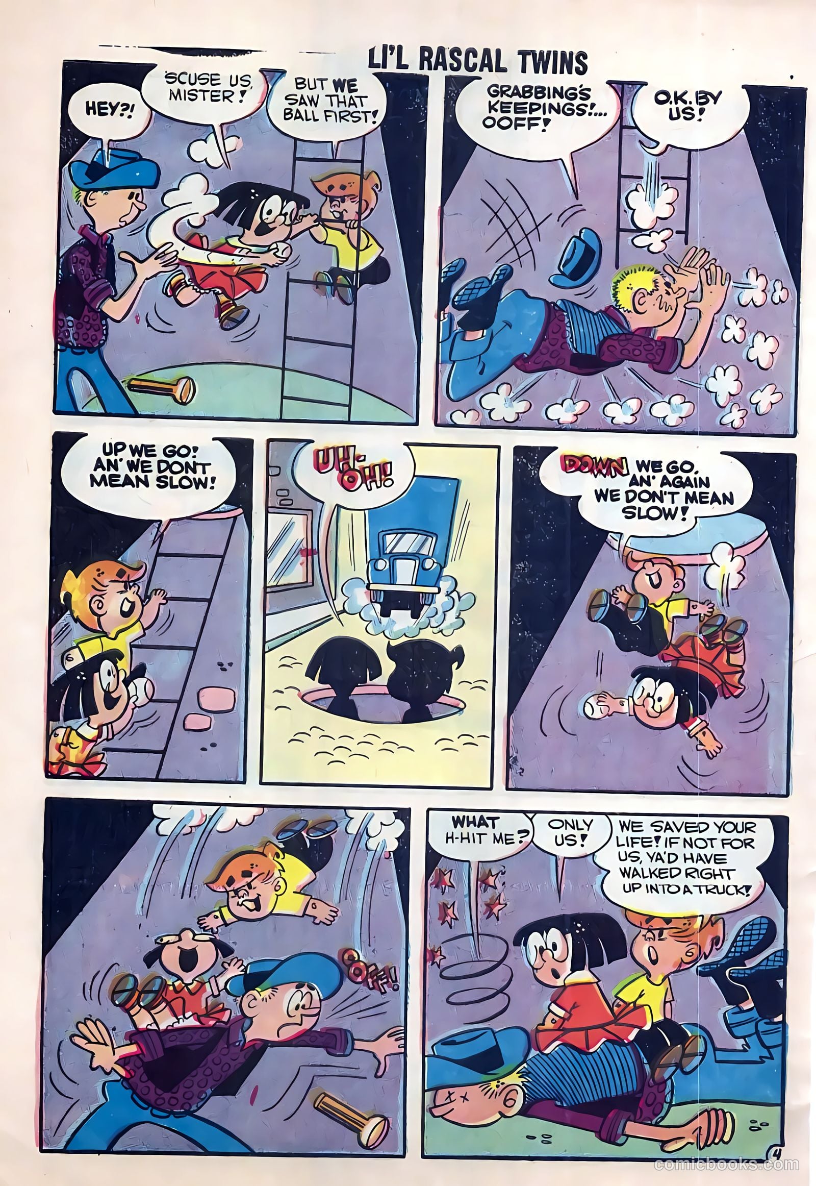 Li'l Rascal Twins #7 (1957) — page 6 of 36