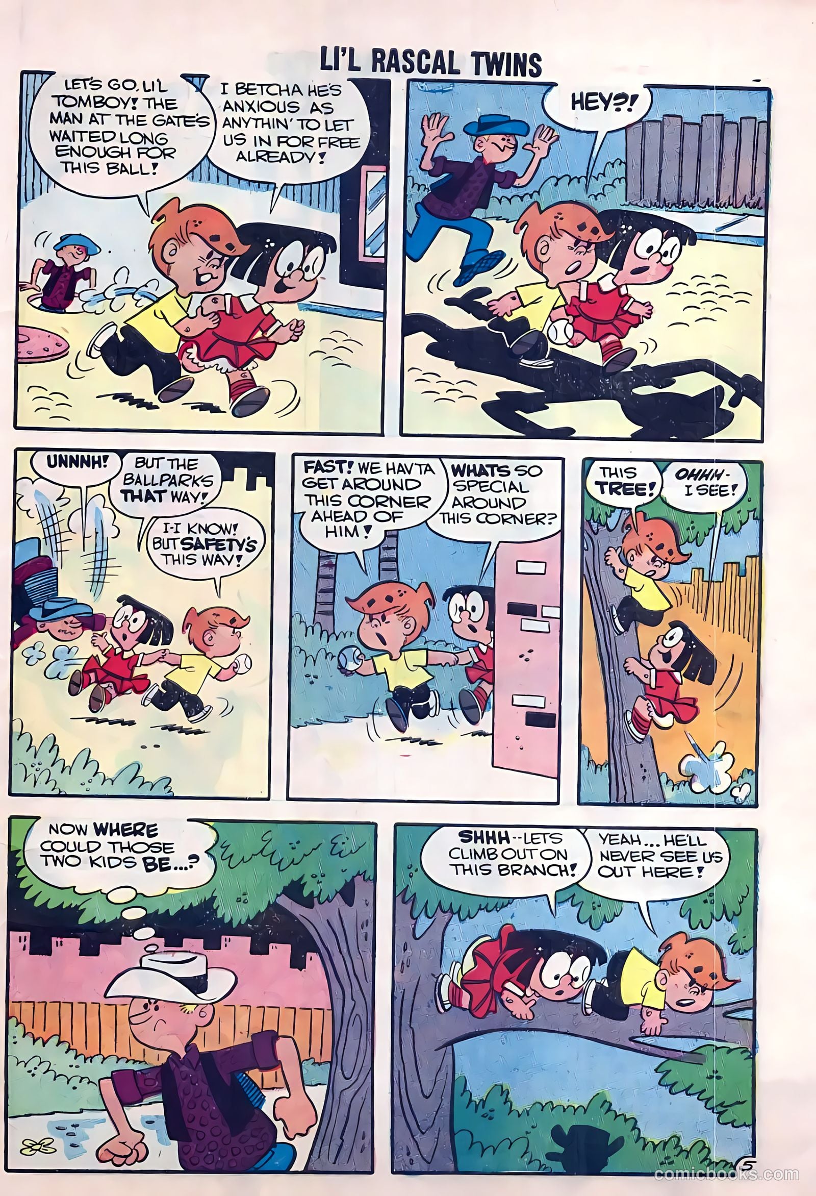 Li'l Rascal Twins #7 (1957) — page 7 of 36