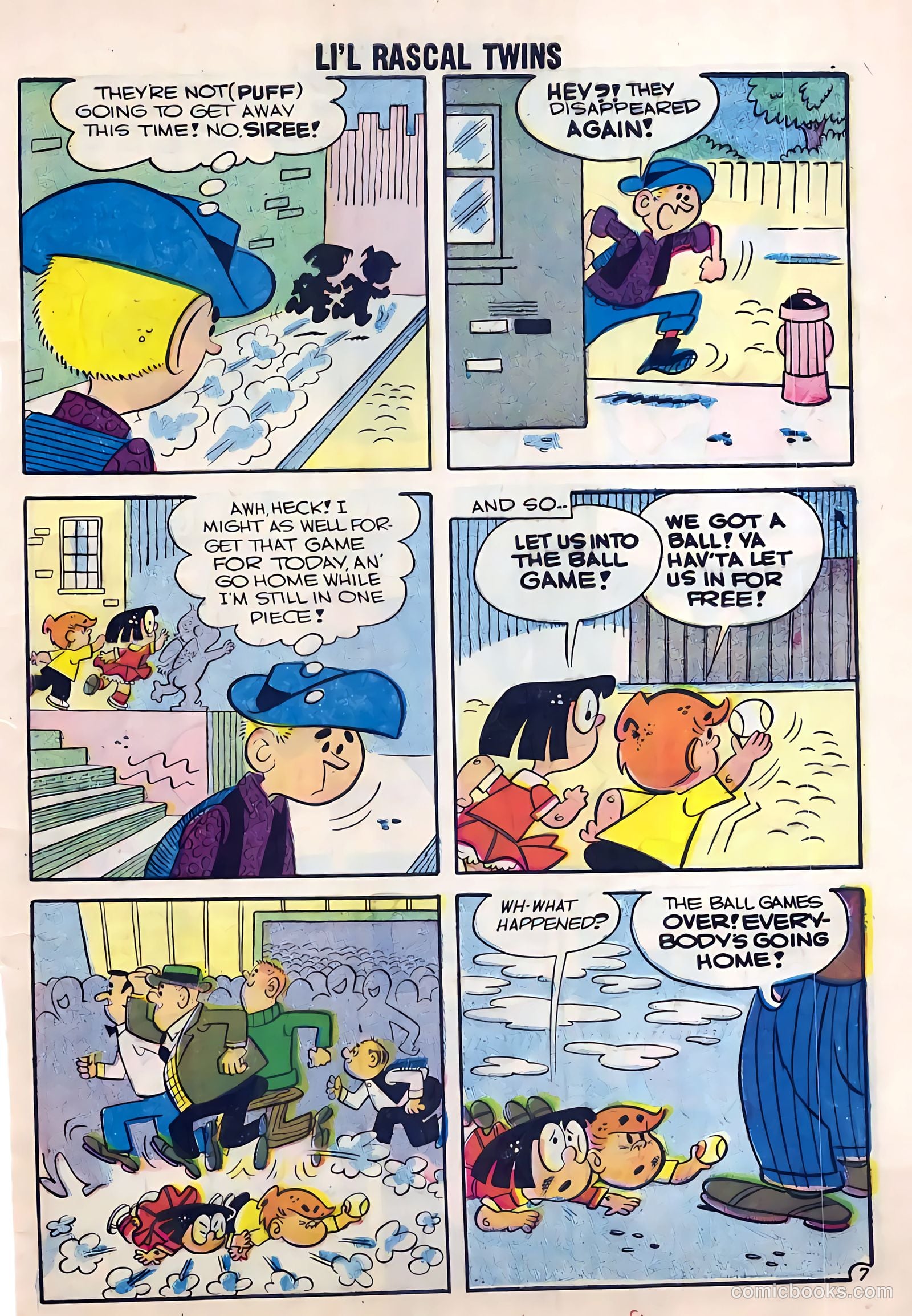 Li'l Rascal Twins #7 (1957) — page 9 of 36