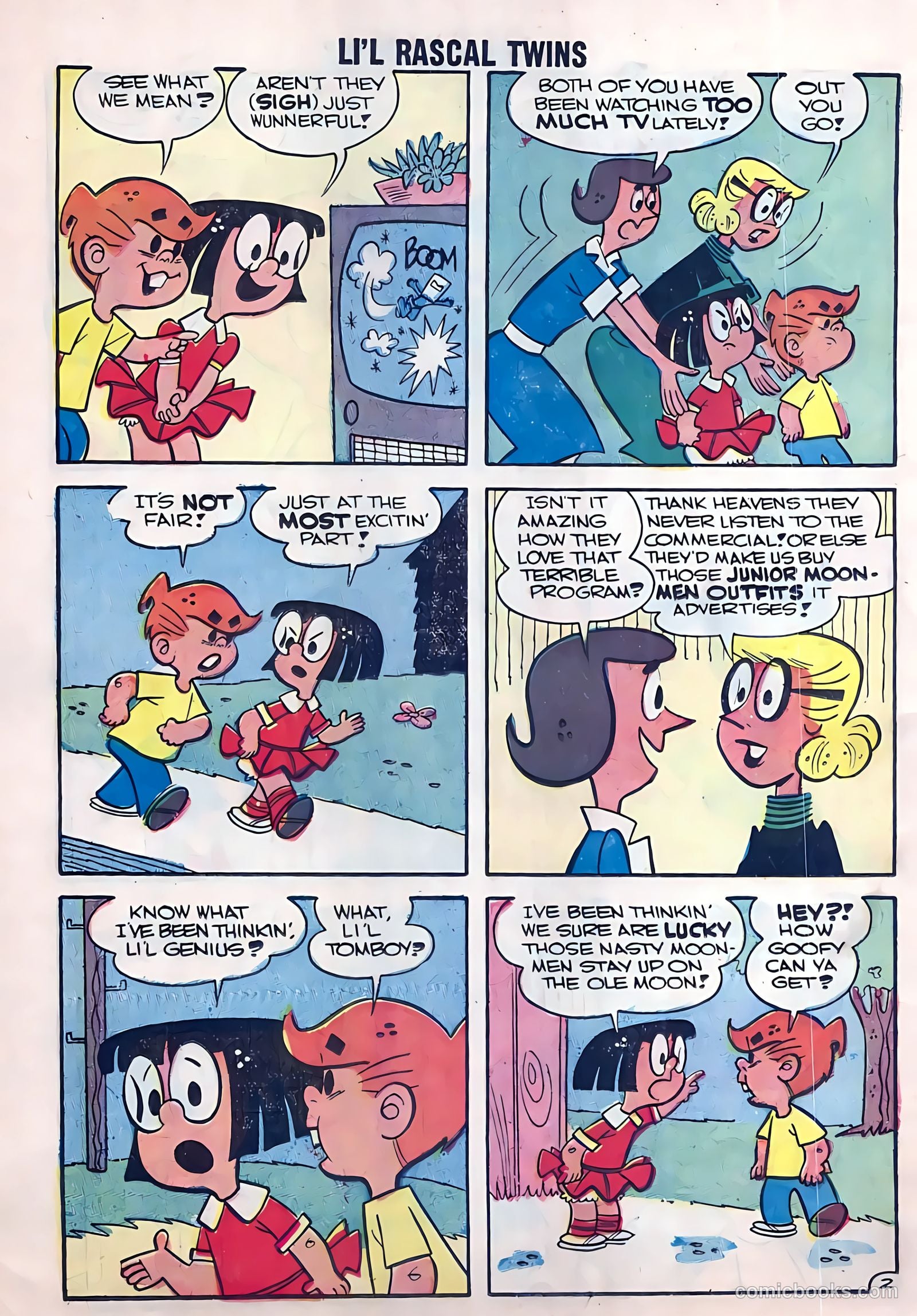 Li'l Rascal Twins #7 (1957) — page 14 of 36