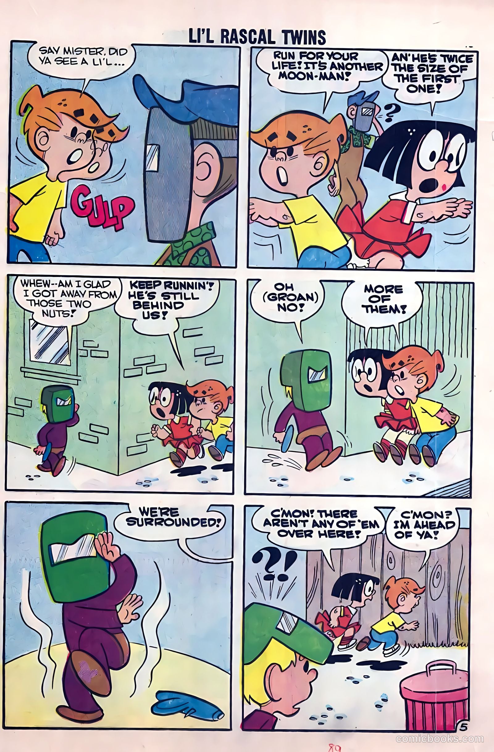 Li'l Rascal Twins #7 (1957) — page 17 of 36