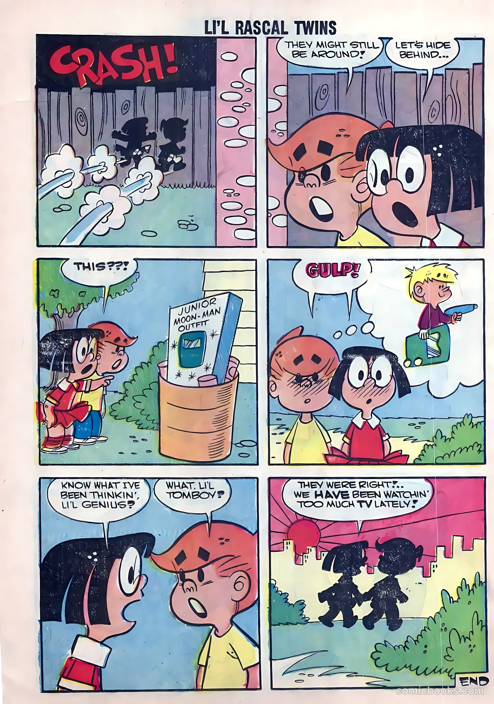 Li'l Rascal Twins #7 (1957) — page 18 of 36