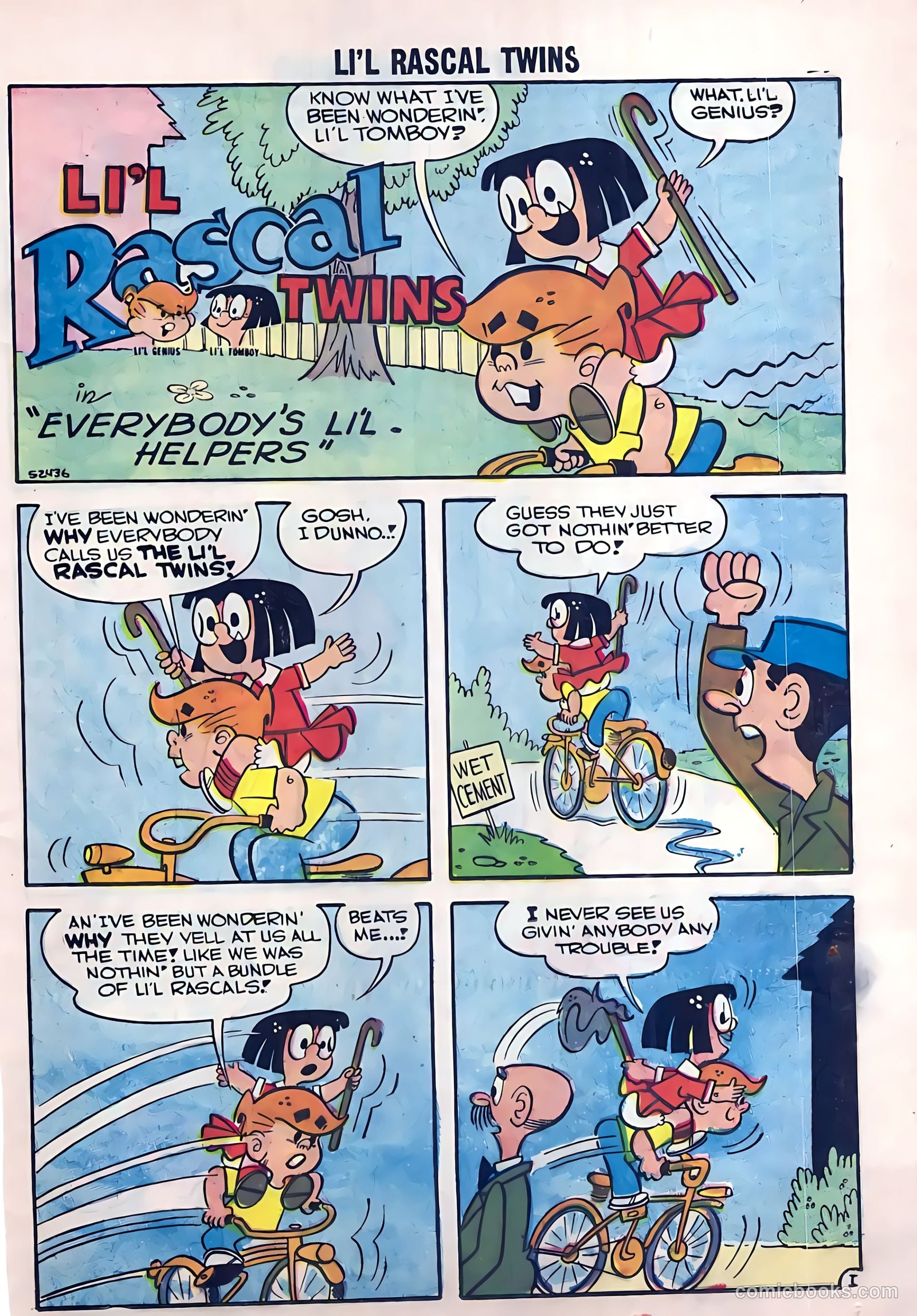 Li'l Rascal Twins #7 (1957) — page 25 of 36