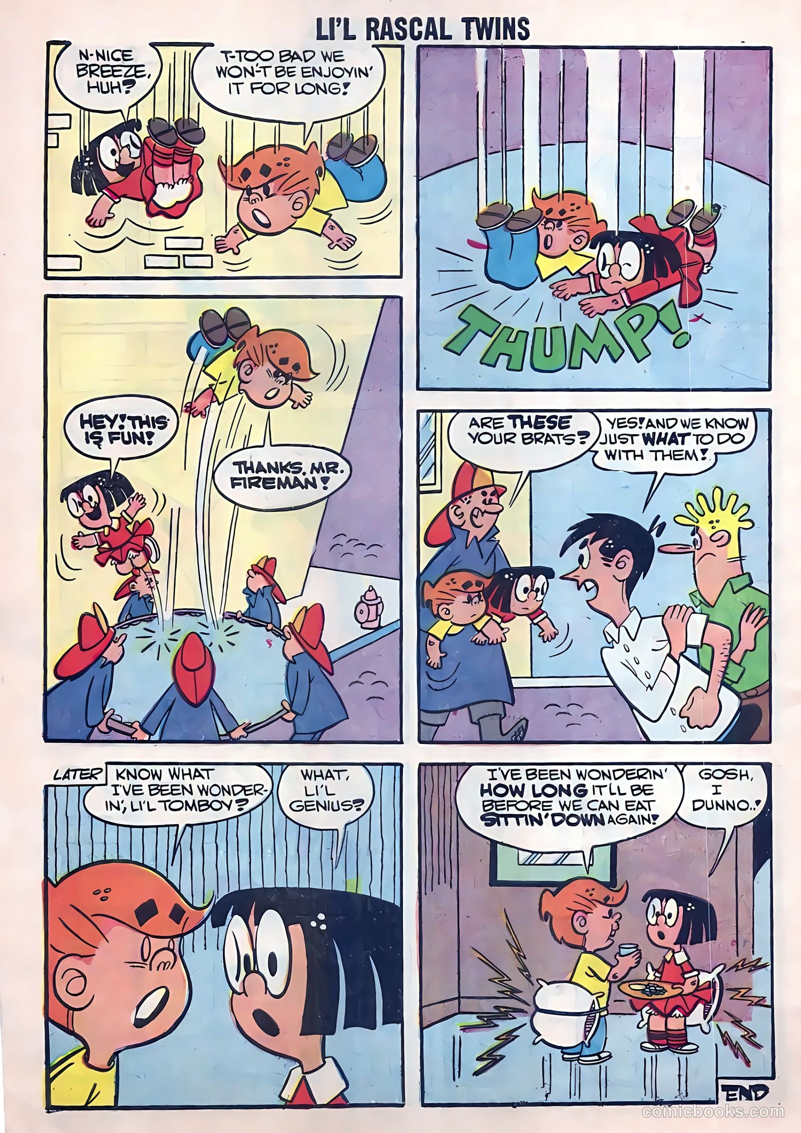 Li'l Rascal Twins #7 (1957) — page 30 of 36