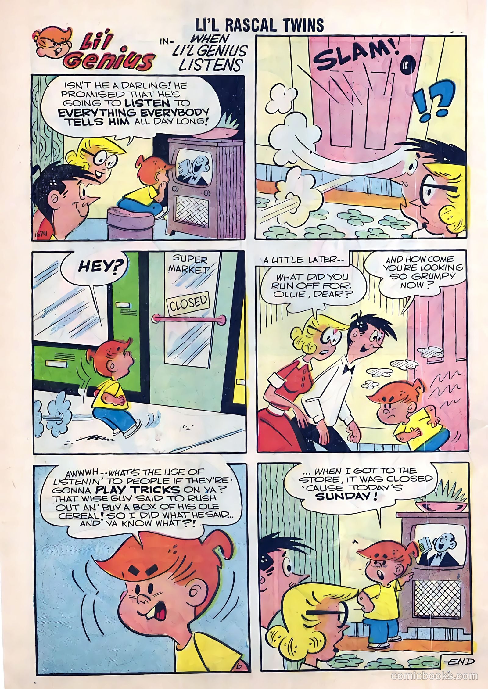 Li'l Rascal Twins #7 (1957) — page 32 of 36