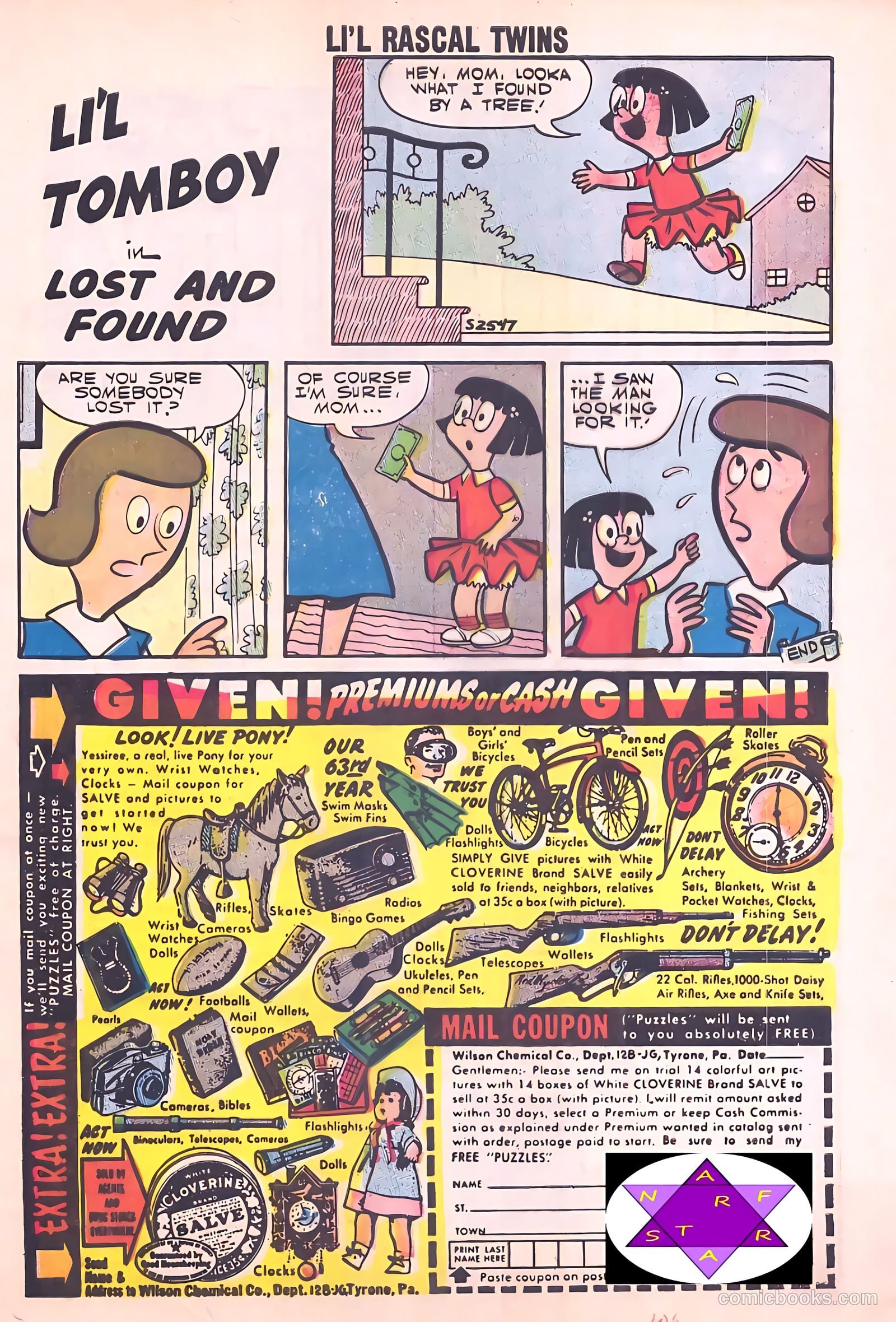 Li'l Rascal Twins #7 (1957) — page 33 of 36
