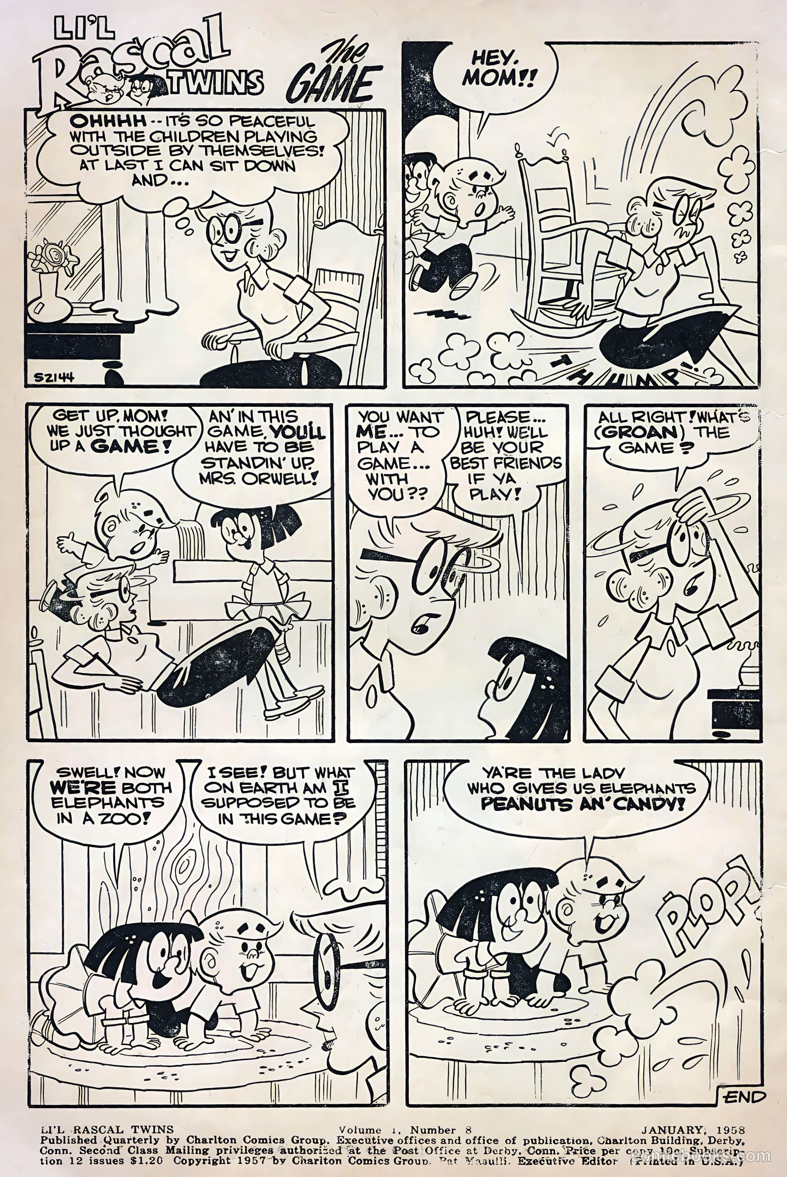 Li'l Rascal Twins #8 (1958) — page 2 of 36