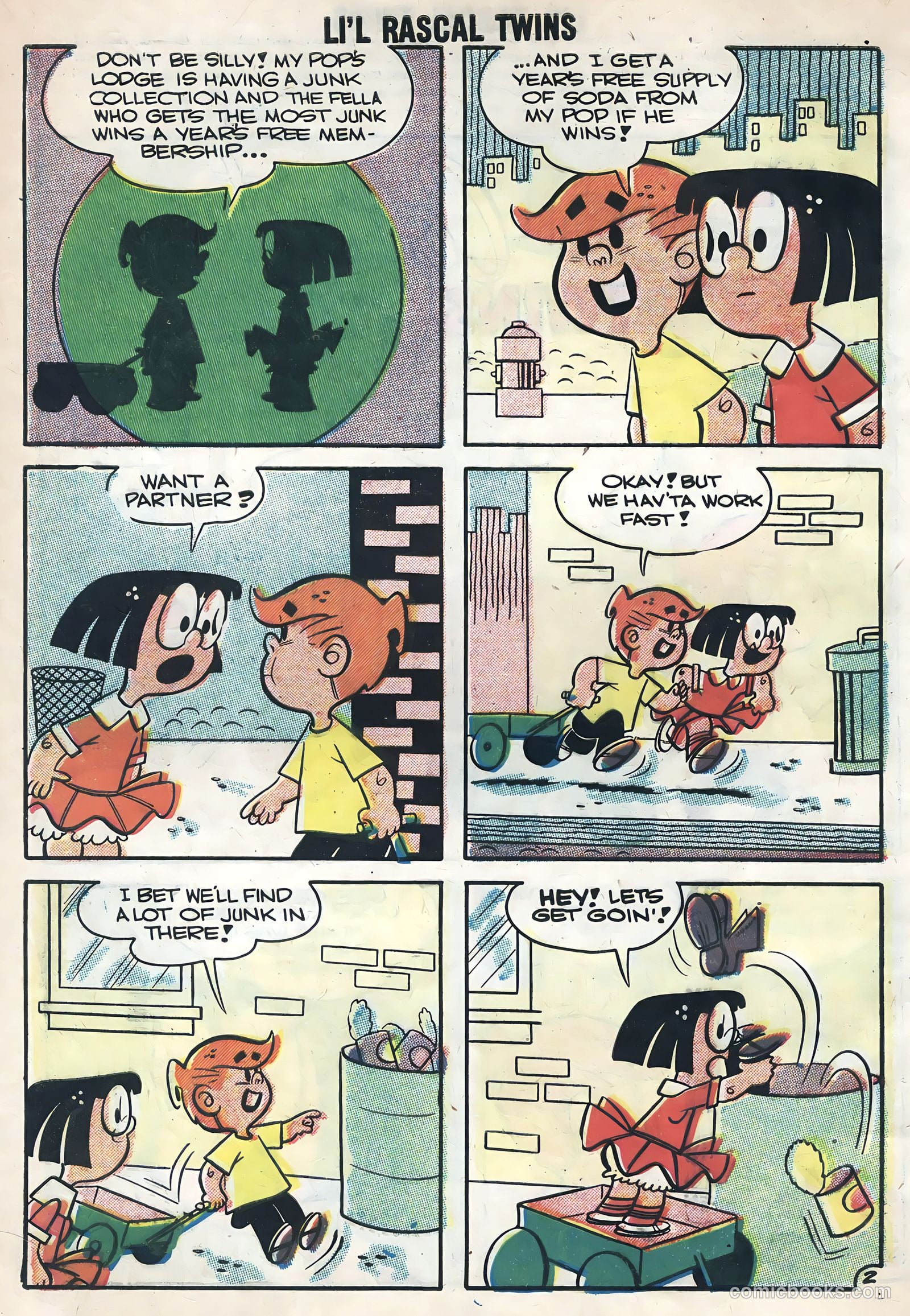 Li'l Rascal Twins #8 (1958) — page 4 of 36