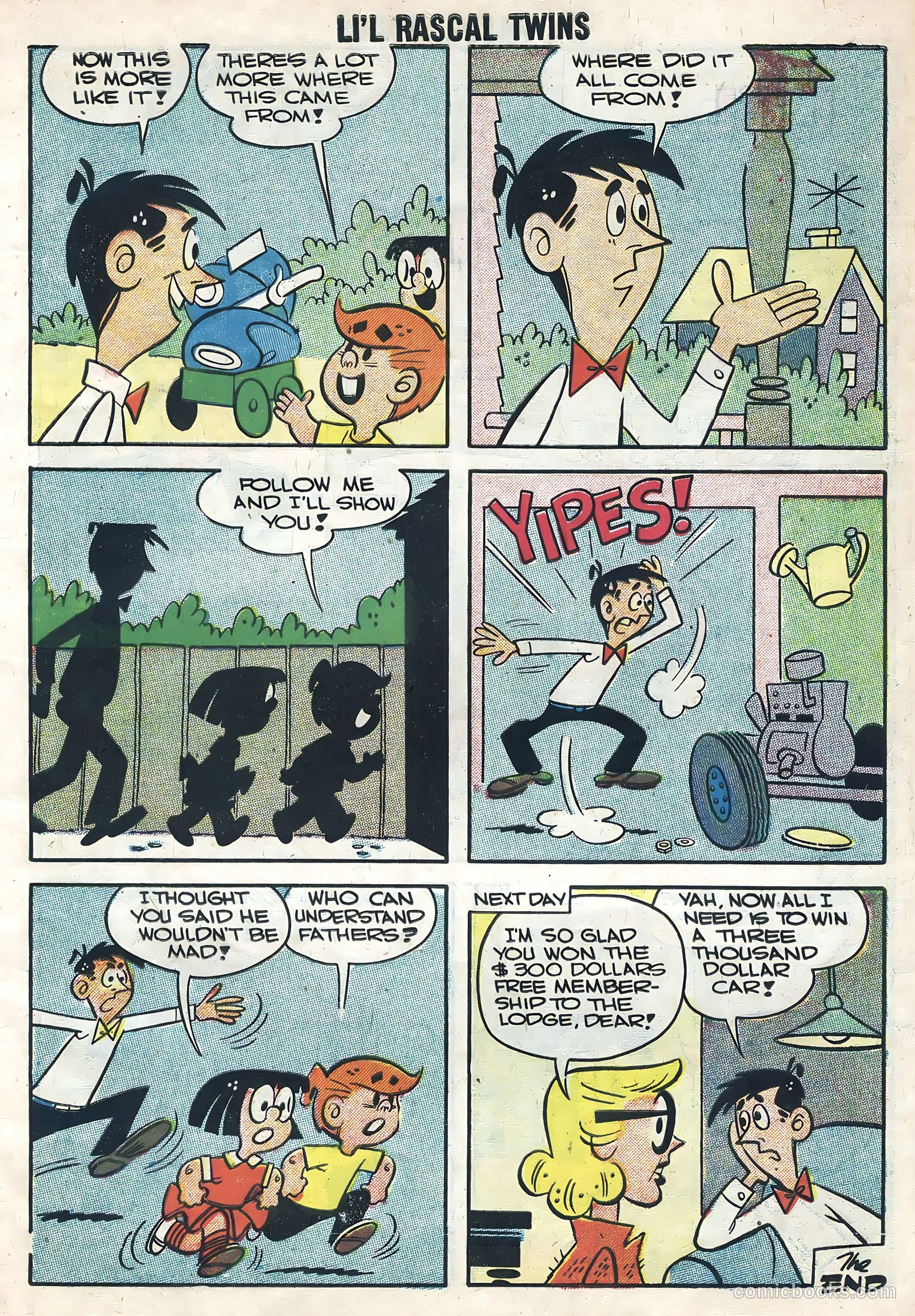 Li'l Rascal Twins #8 (1958) — page 7 of 36