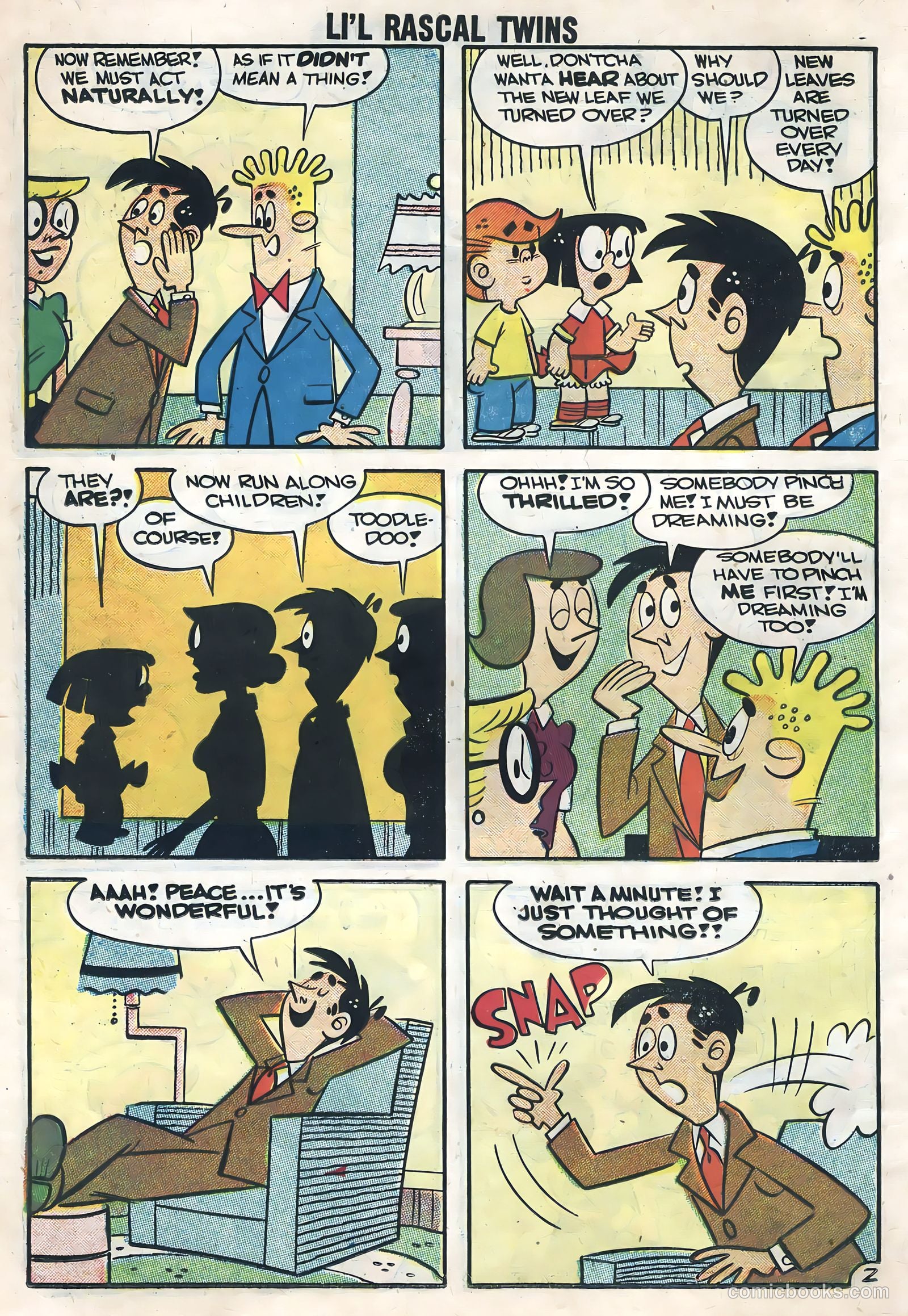 Li'l Rascal Twins #8 (1958) — page 14 of 36