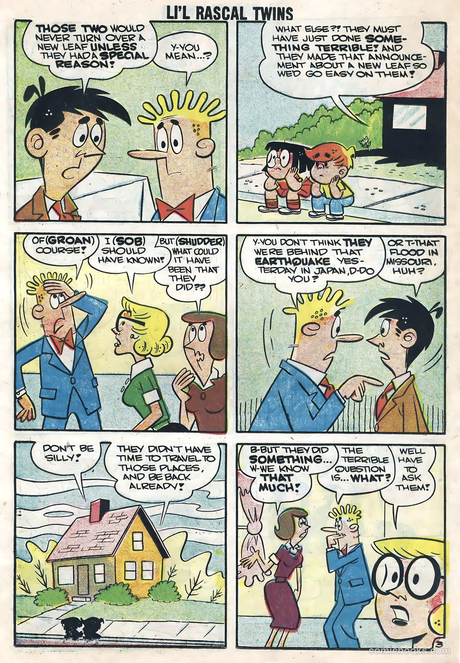 Li'l Rascal Twins #8 (1958) — page 15 of 36