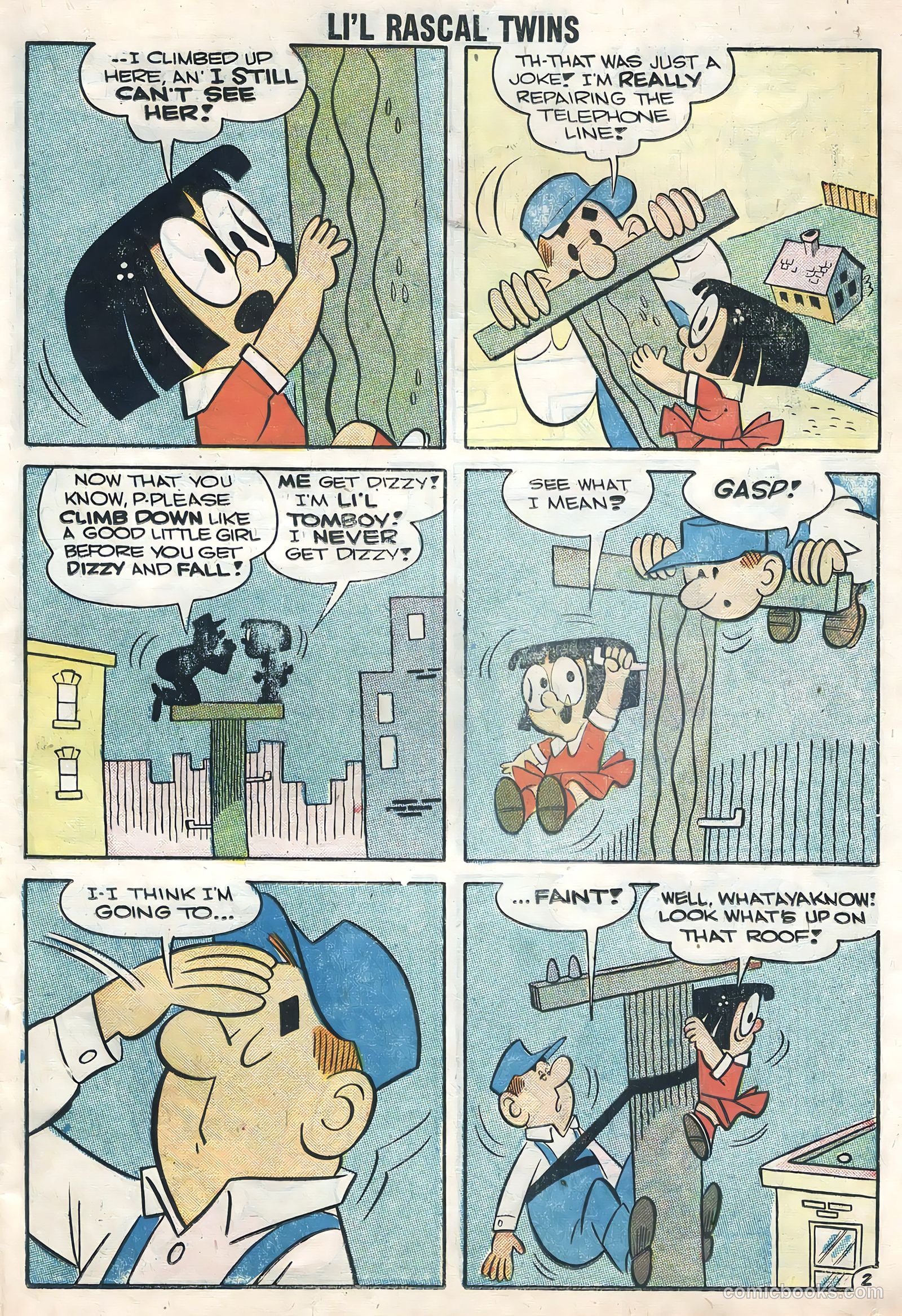 Li'l Rascal Twins #8 (1958) — page 23 of 36