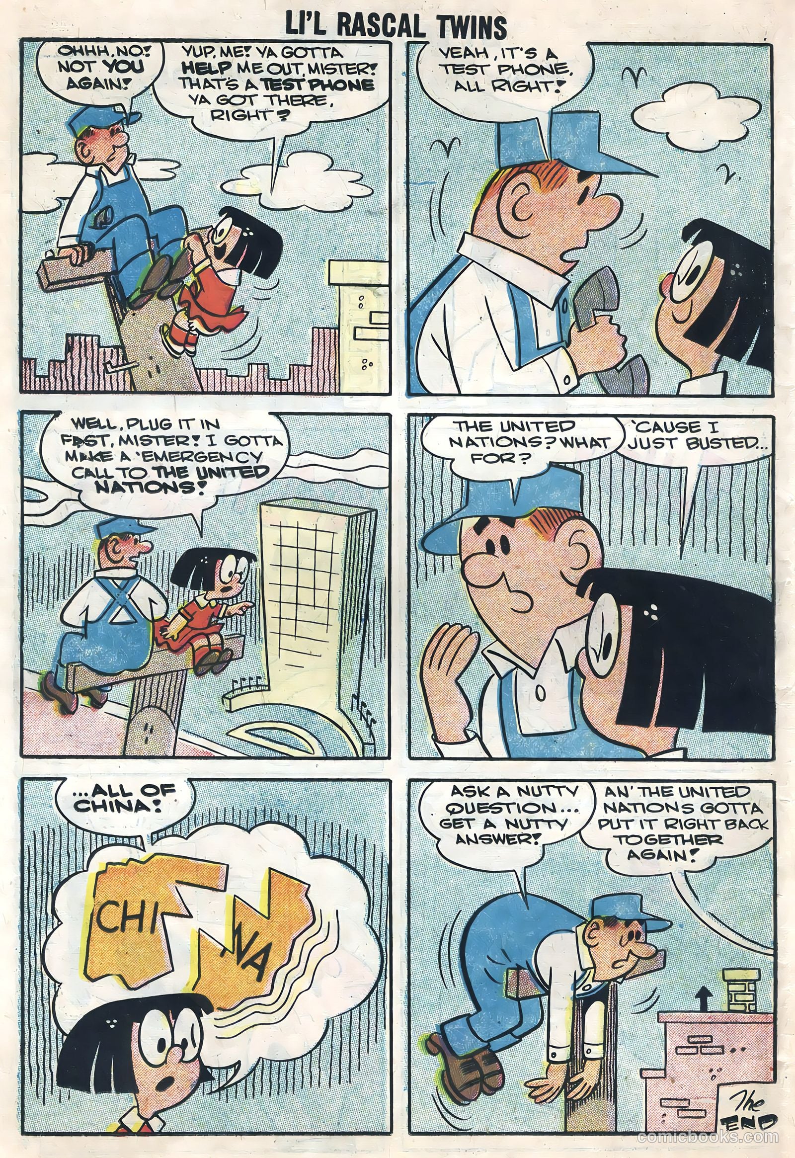 Li'l Rascal Twins #8 (1958) — page 26 of 36
