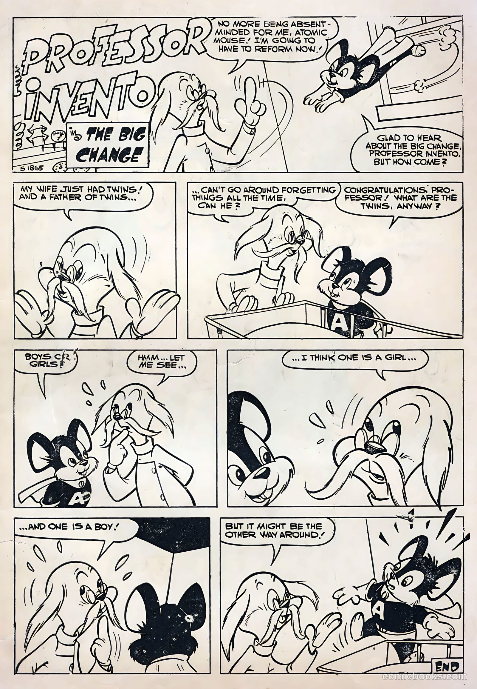 Li'l Rascal Twins #8 (1958) — page 35 of 36