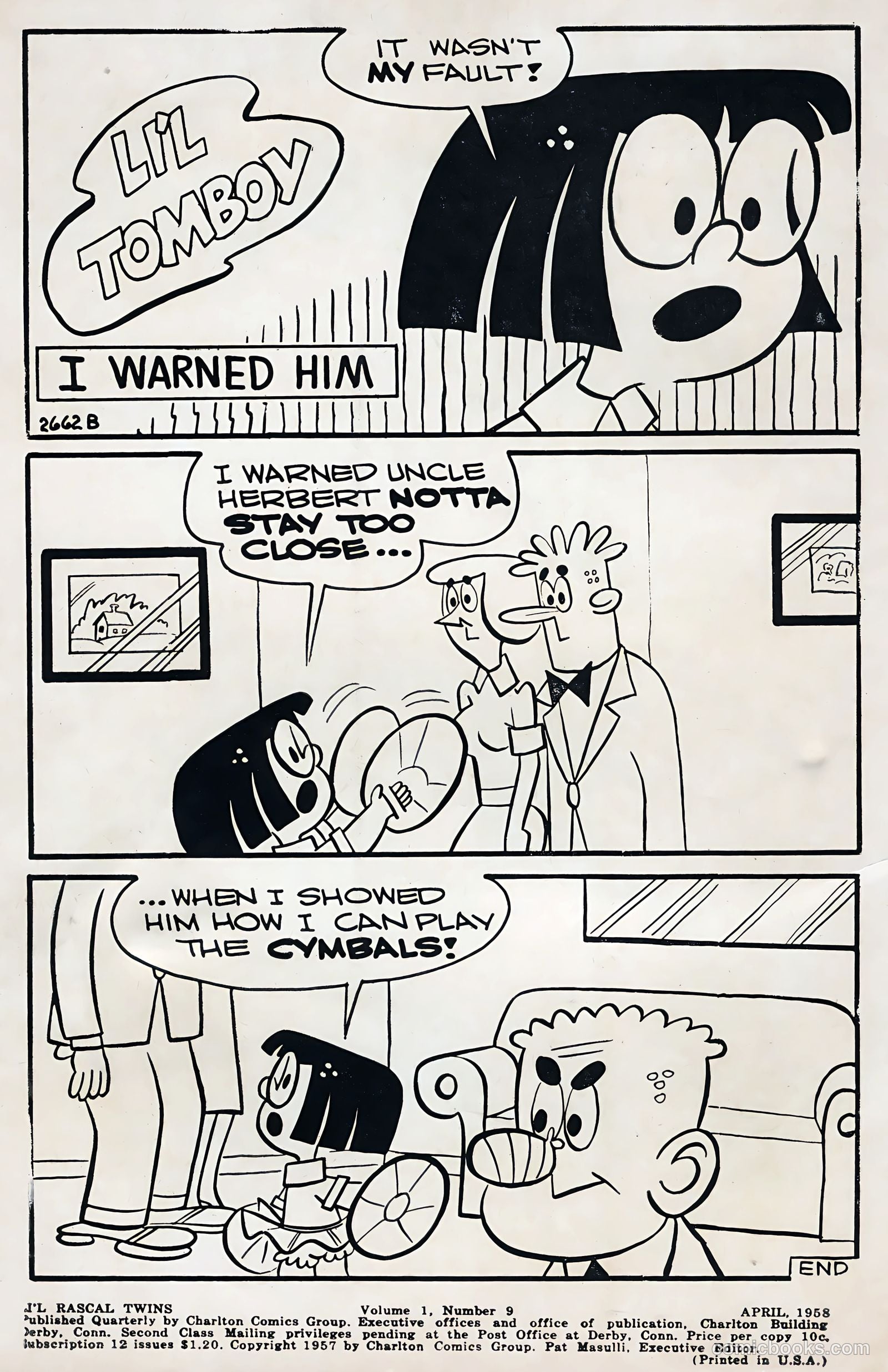 Li'l Rascal Twins #9 (1958) — page 2 of 36