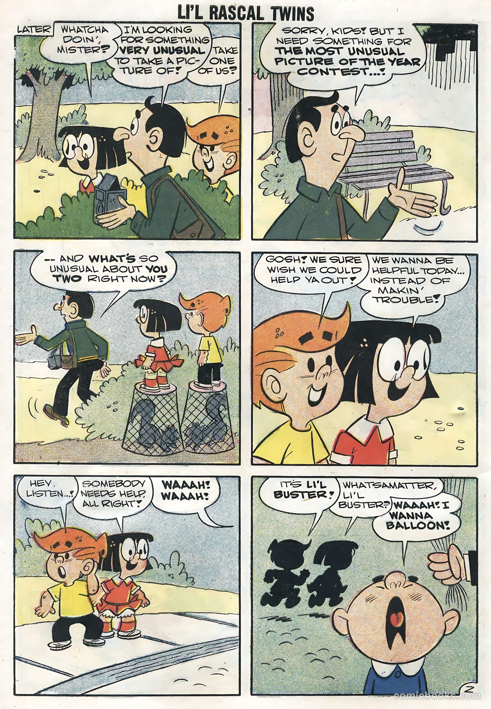 Li'l Rascal Twins #9 (1958) — page 4 of 36
