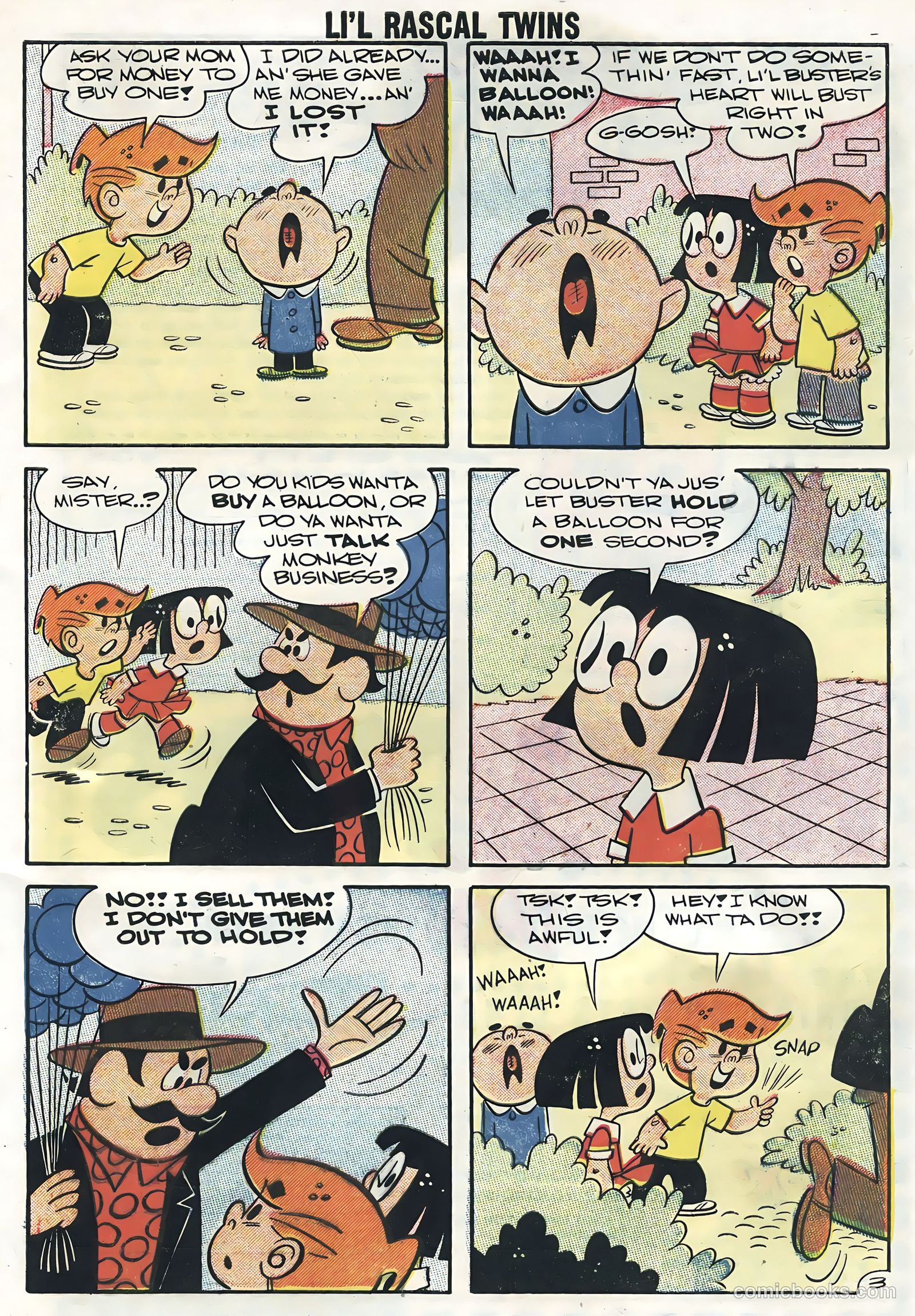 Li'l Rascal Twins #9 (1958) — page 5 of 36