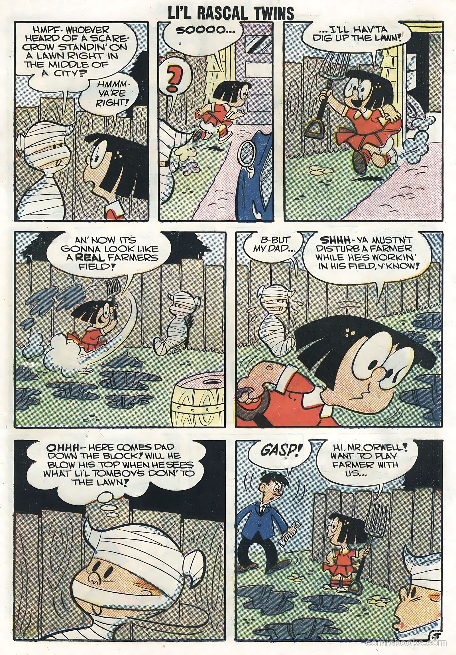 Li'l Rascal Twins #9 (1958) — page 17 of 36