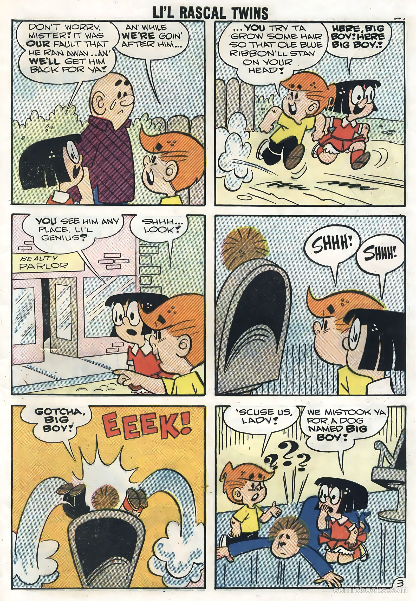Li'l Rascal Twins #9 (1958) — page 29 of 36