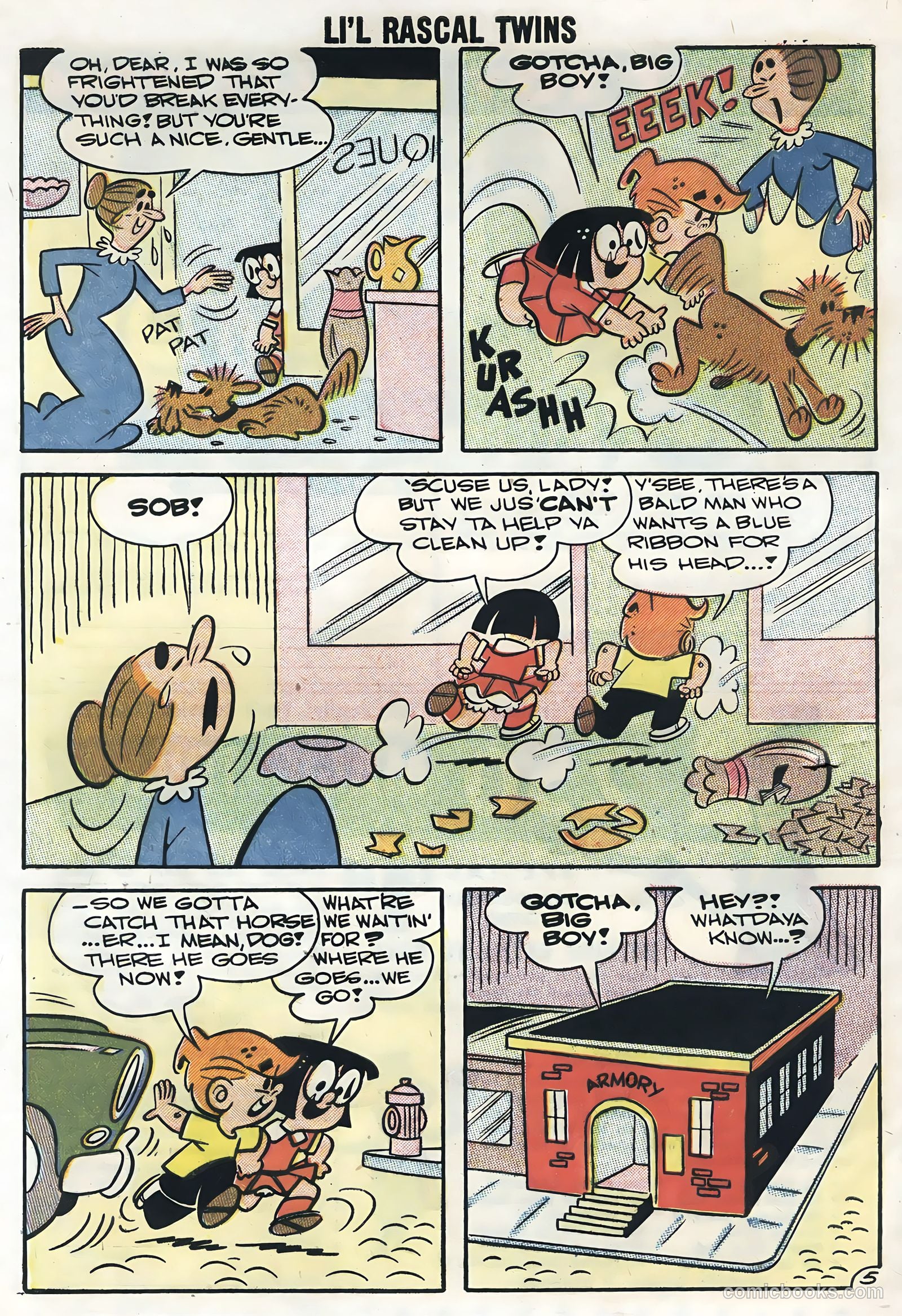 Li'l Rascal Twins #9 (1958) — page 32 of 36