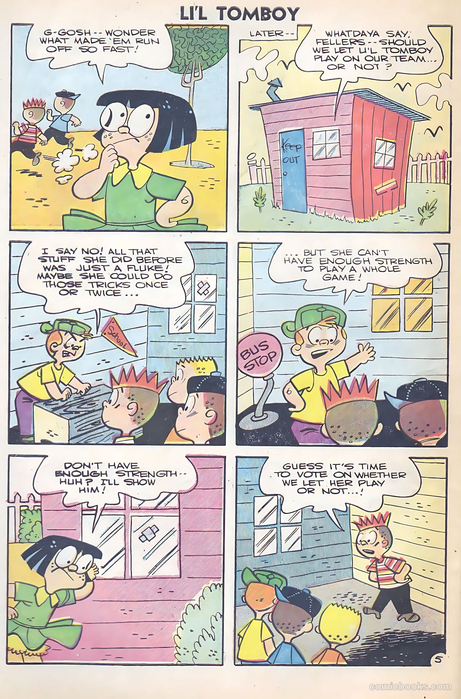Li'l Tomboy #92 (1956) — page 30 of 36