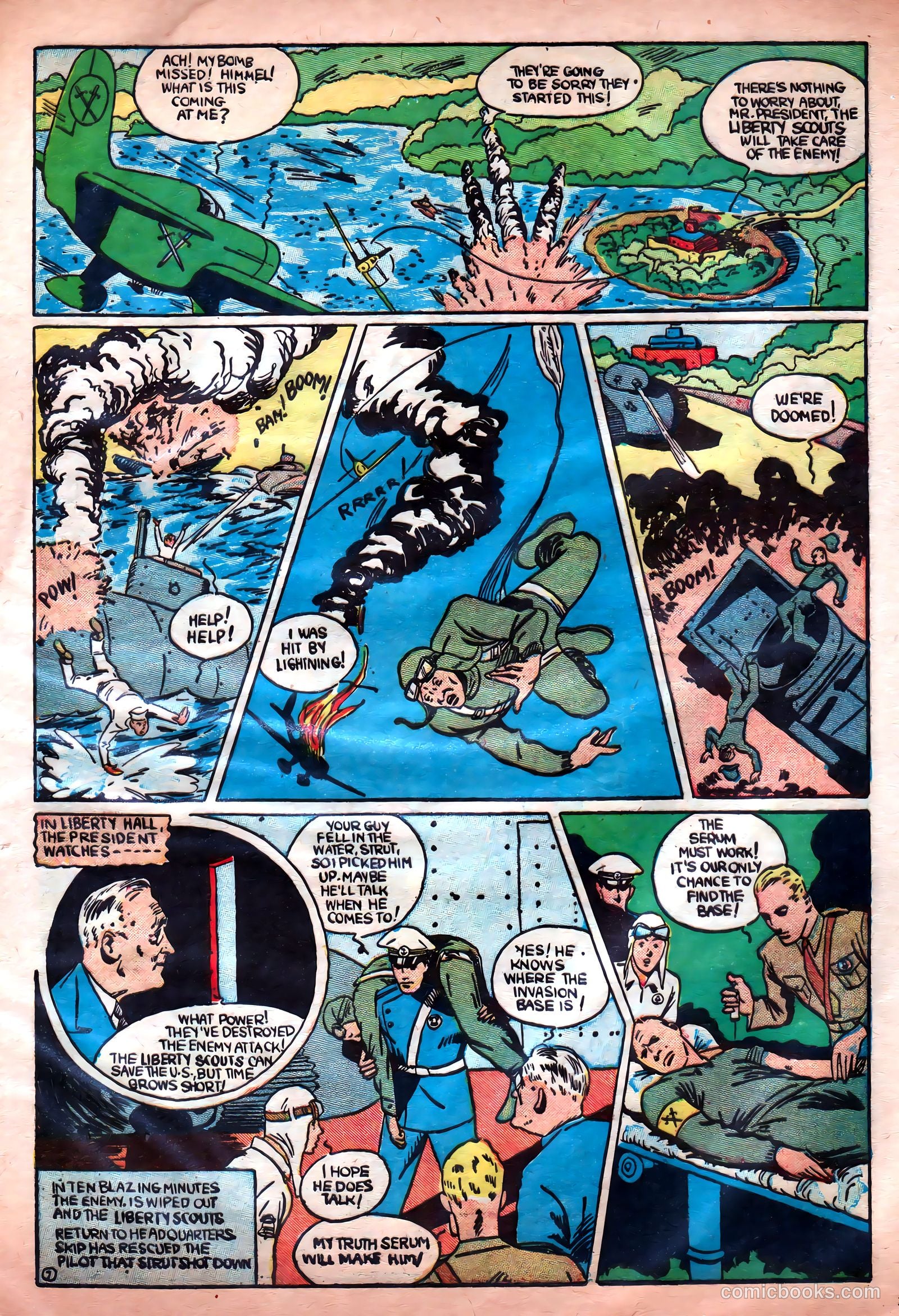 Liberty Scouts Comics #2 (1941) — page 10 of 69
