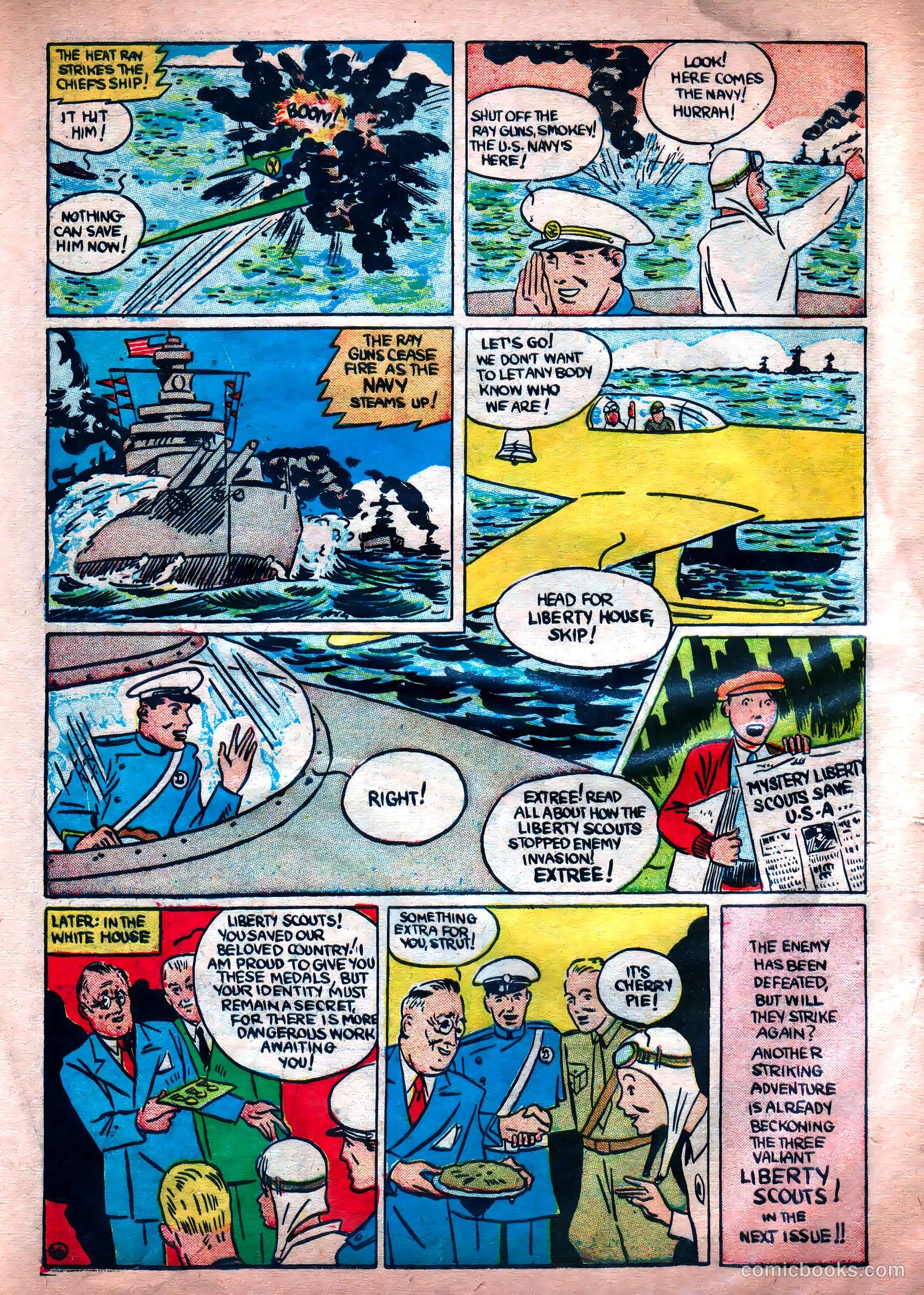Liberty Scouts Comics #2 (1941) — page 19 of 69