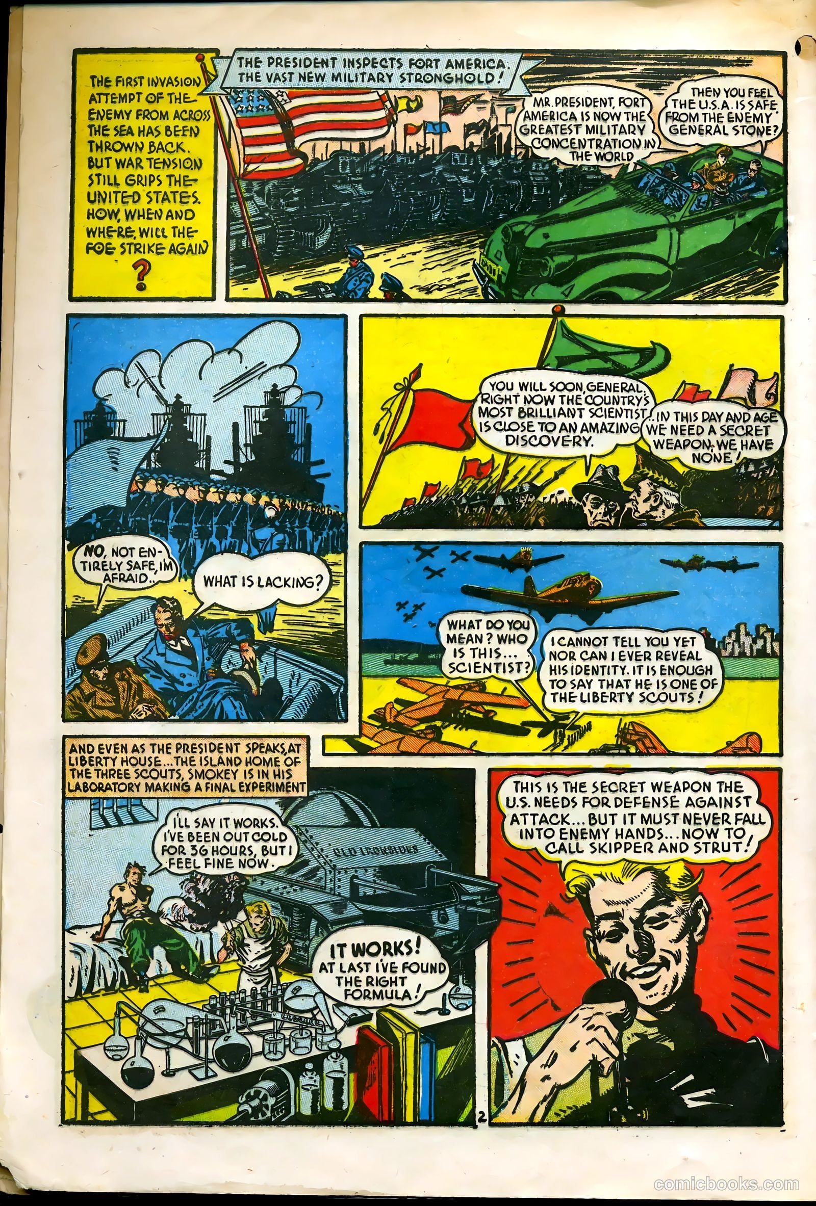 Liberty Scouts Comics #3 (1941) — page 4 of 68