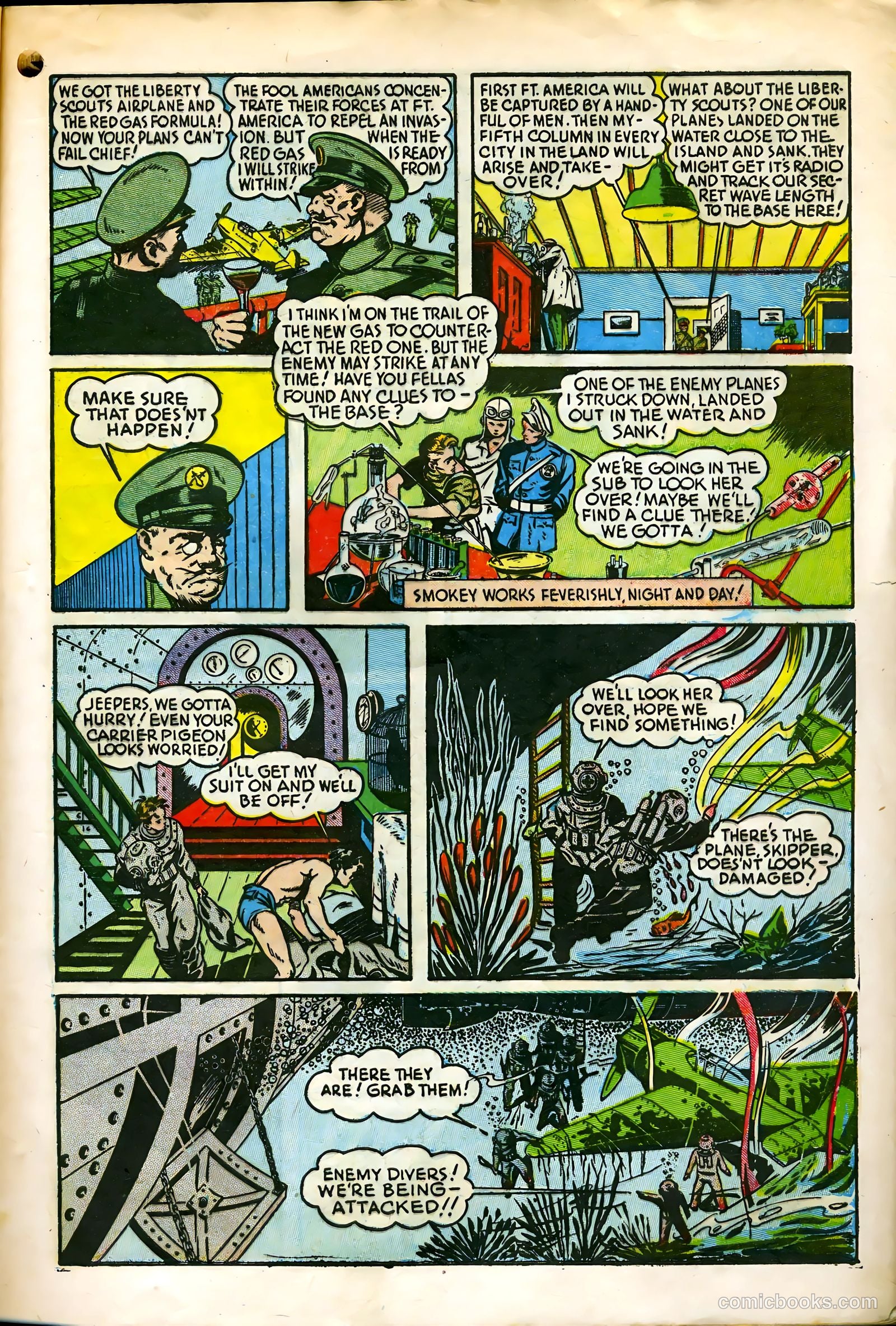 Liberty Scouts Comics #3 (1941) — page 9 of 68