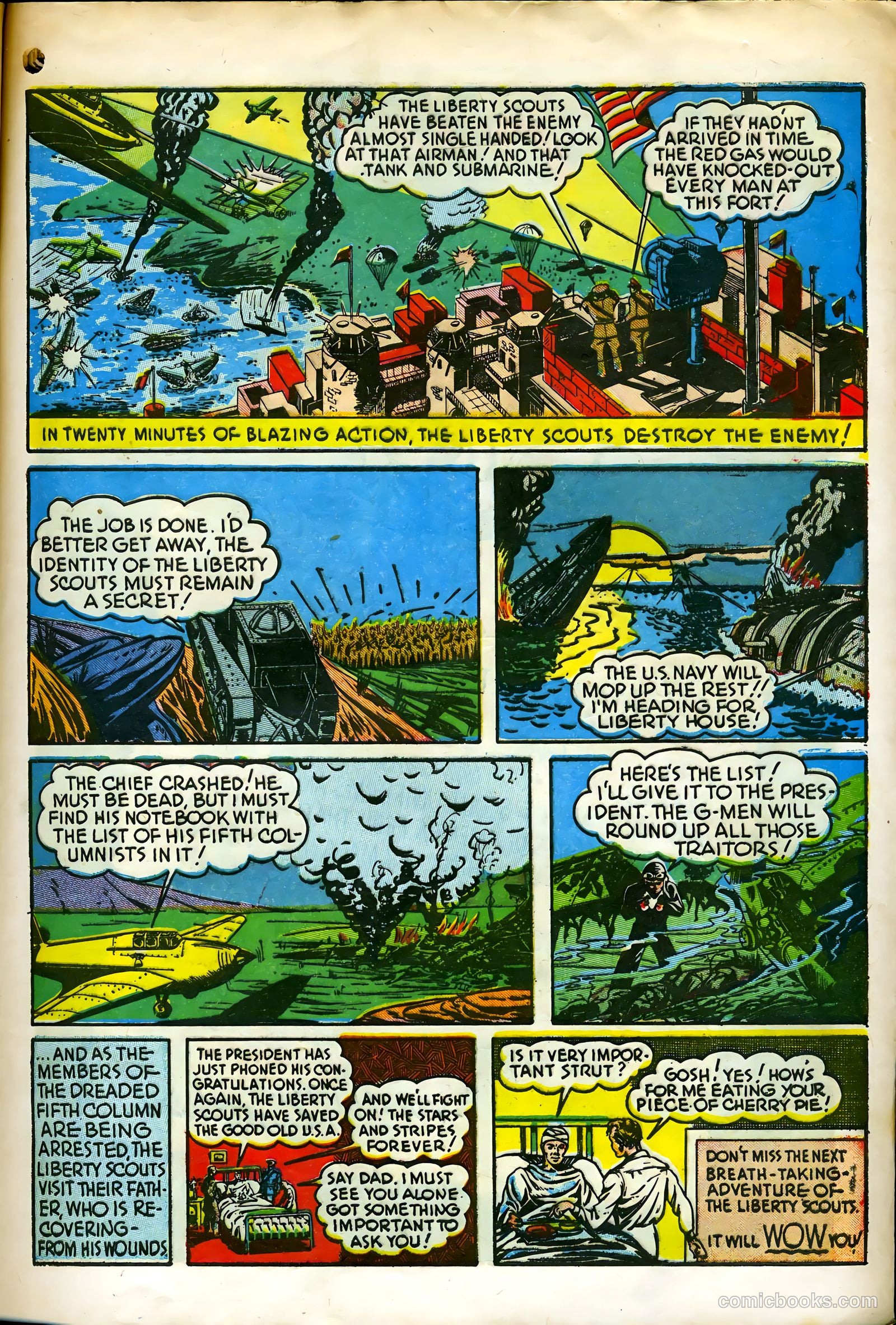Liberty Scouts Comics #3 (1941) — page 17 of 68
