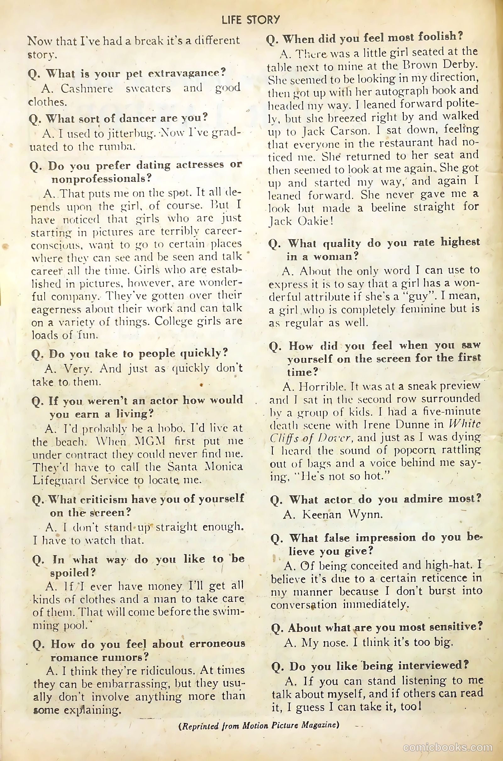 Life Story #1 (1949) — page 30 of 52