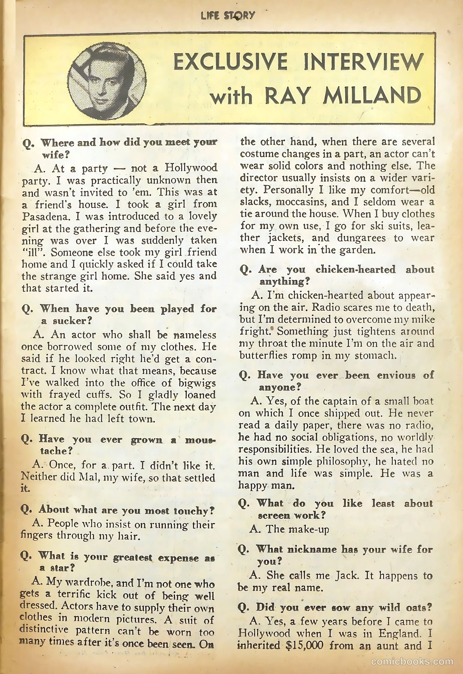 Life Story #12 (1950) — page 39 of 52