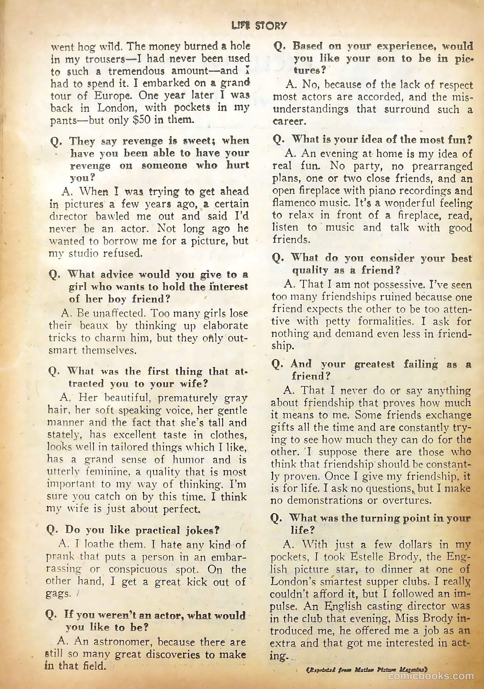 Life Story #12 (1950) — page 40 of 52