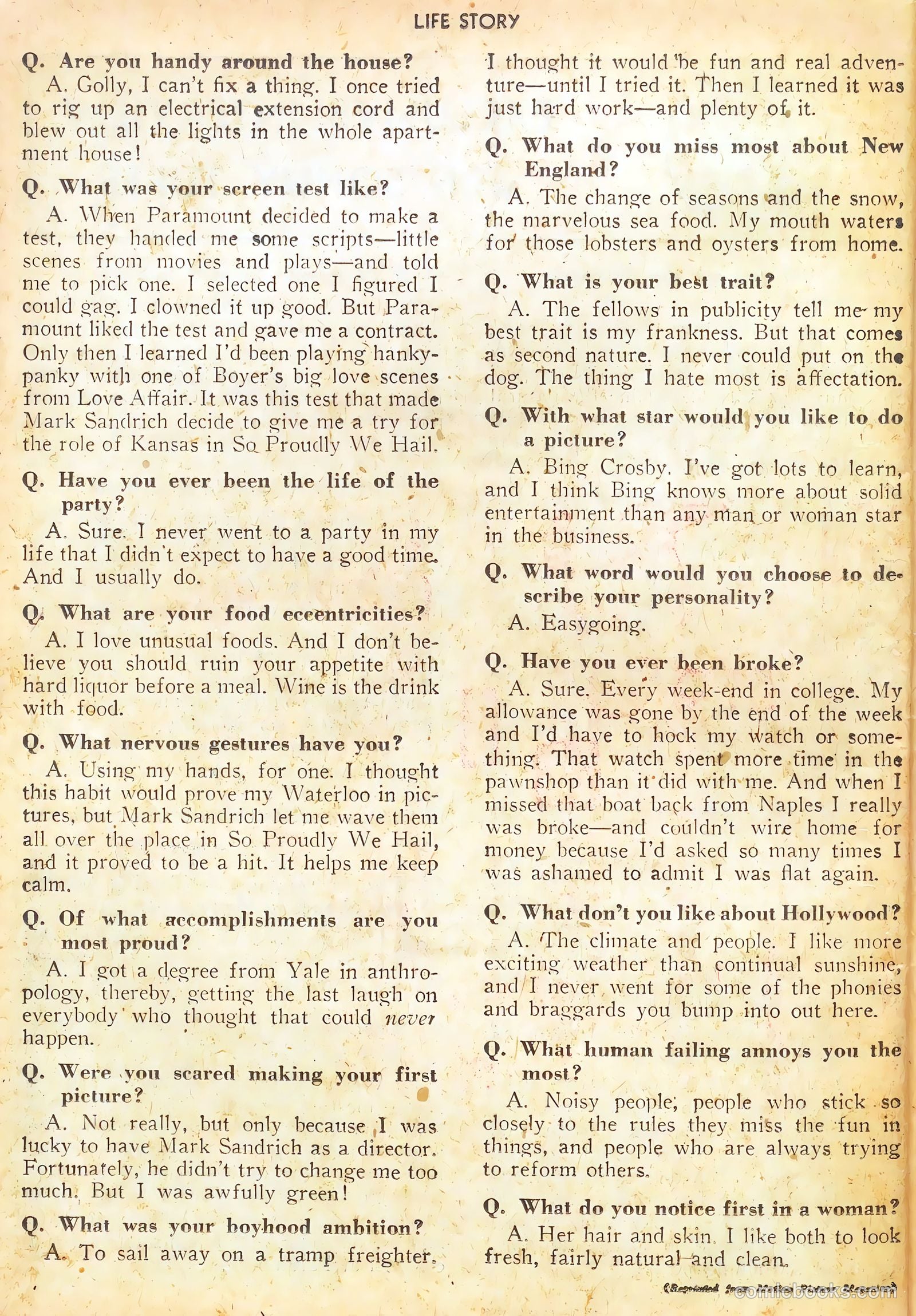 Life Story #14 (1950) — page 40 of 53