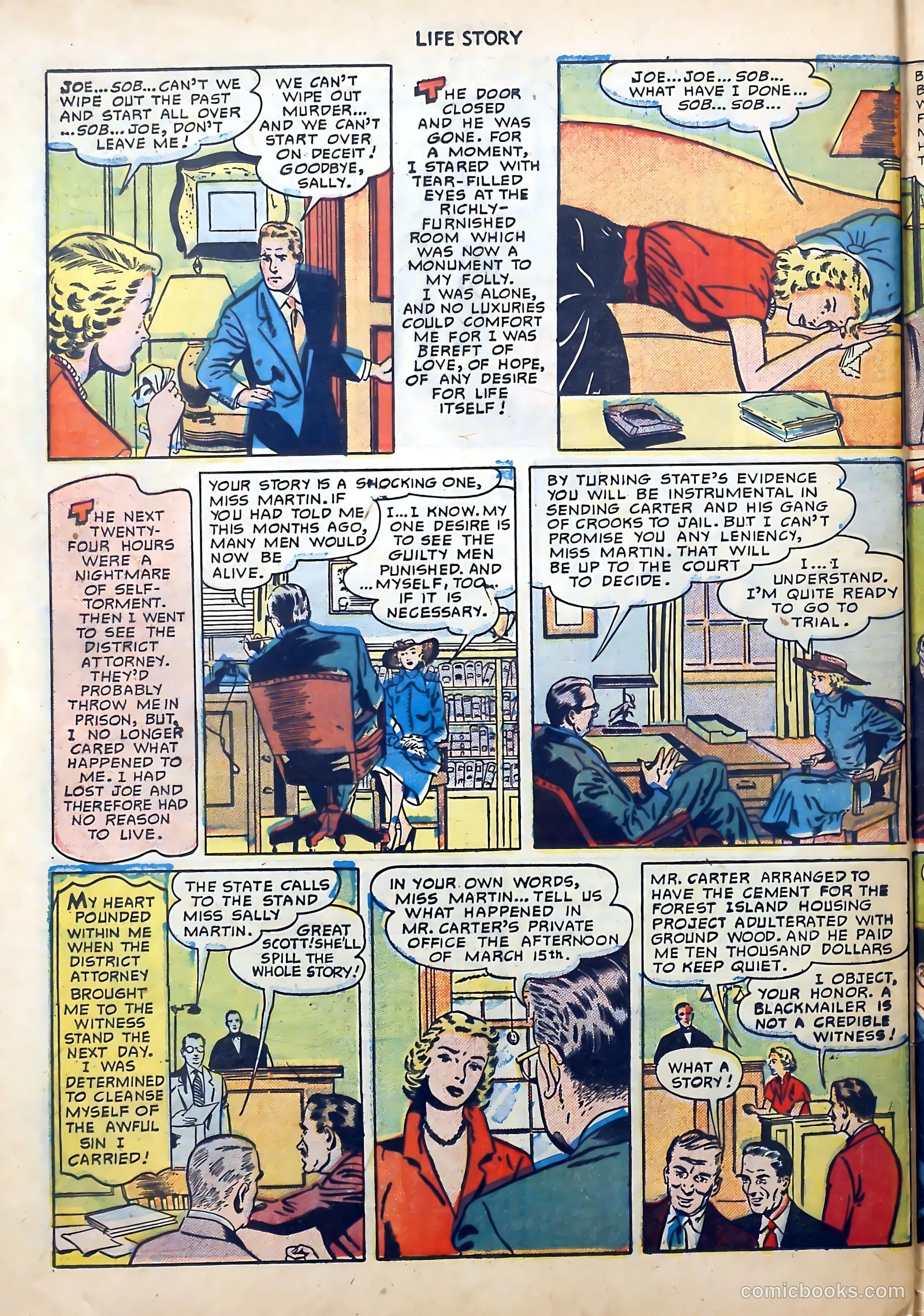 Life Story #19 (1950) — page 32 of 36