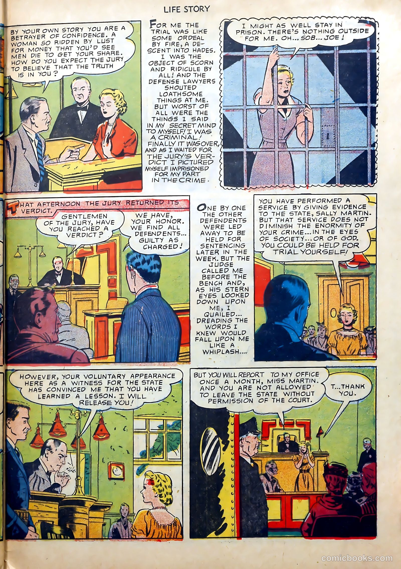 Life Story #19 (1950) — page 33 of 36