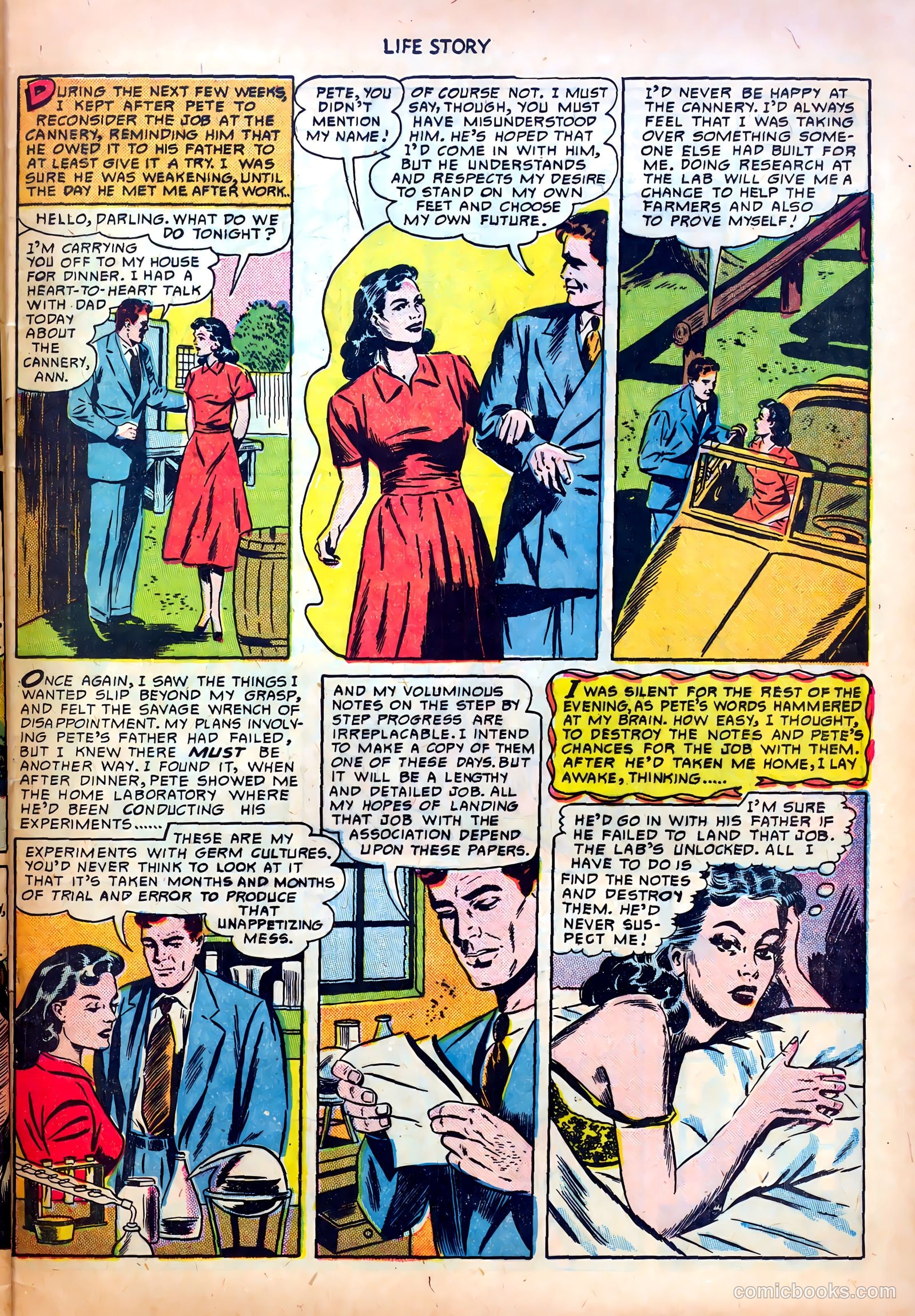 Life Story #20 (1950) — page 33 of 36