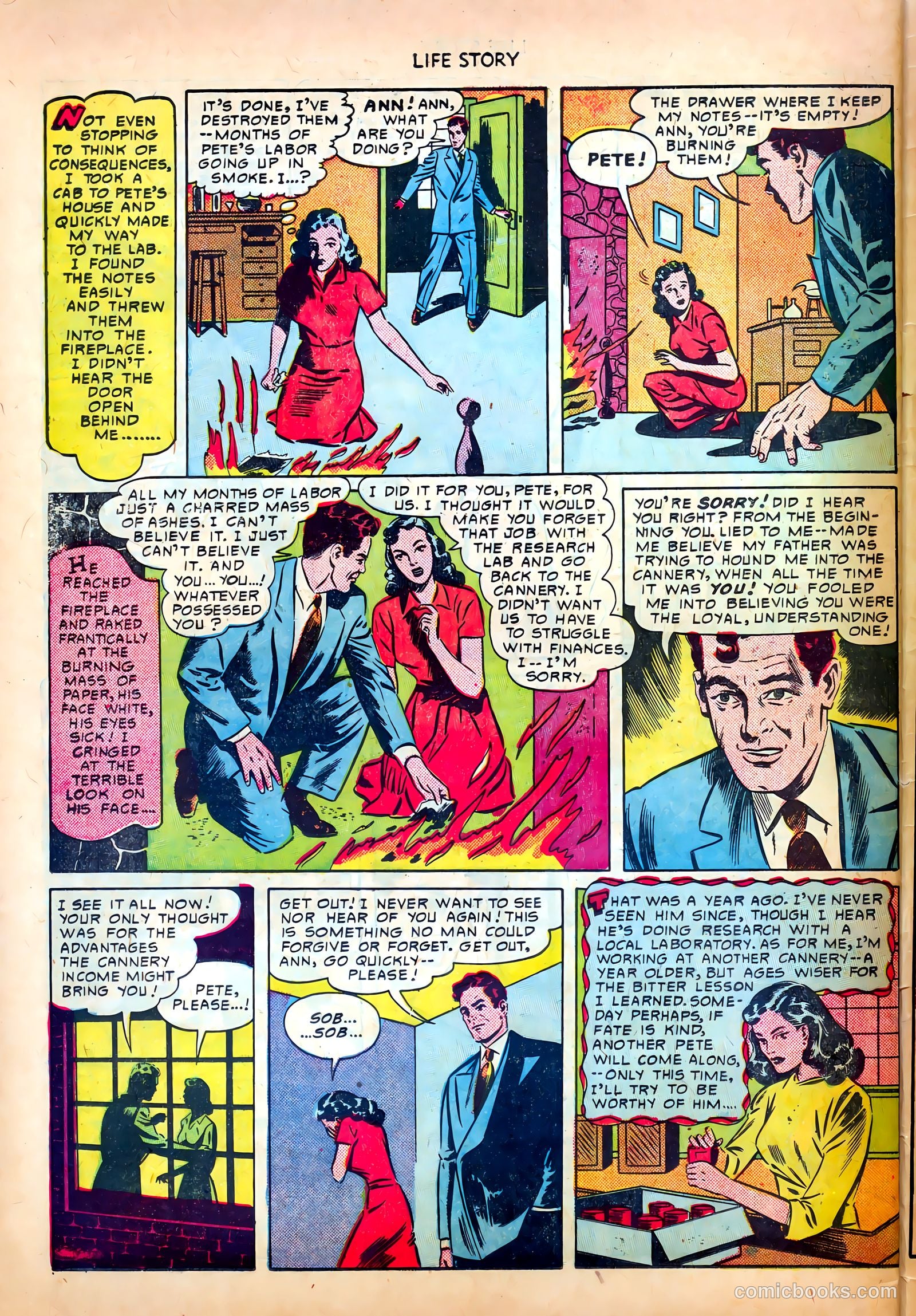 Life Story #20 (1950) — page 34 of 36