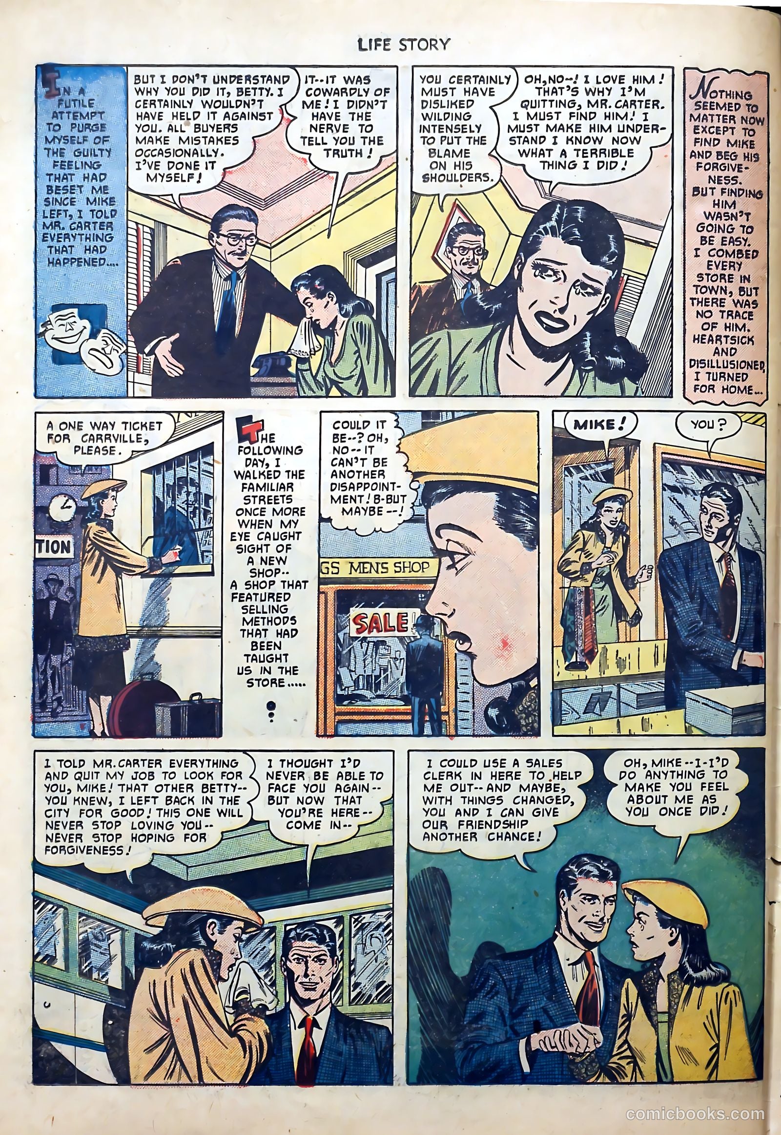 Life Story #23 (1951) — page 34 of 36