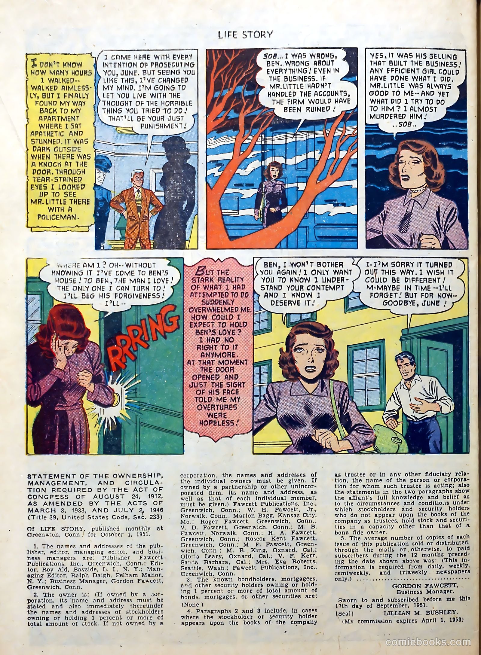 Life Story #34 (1952) — page 34 of 36