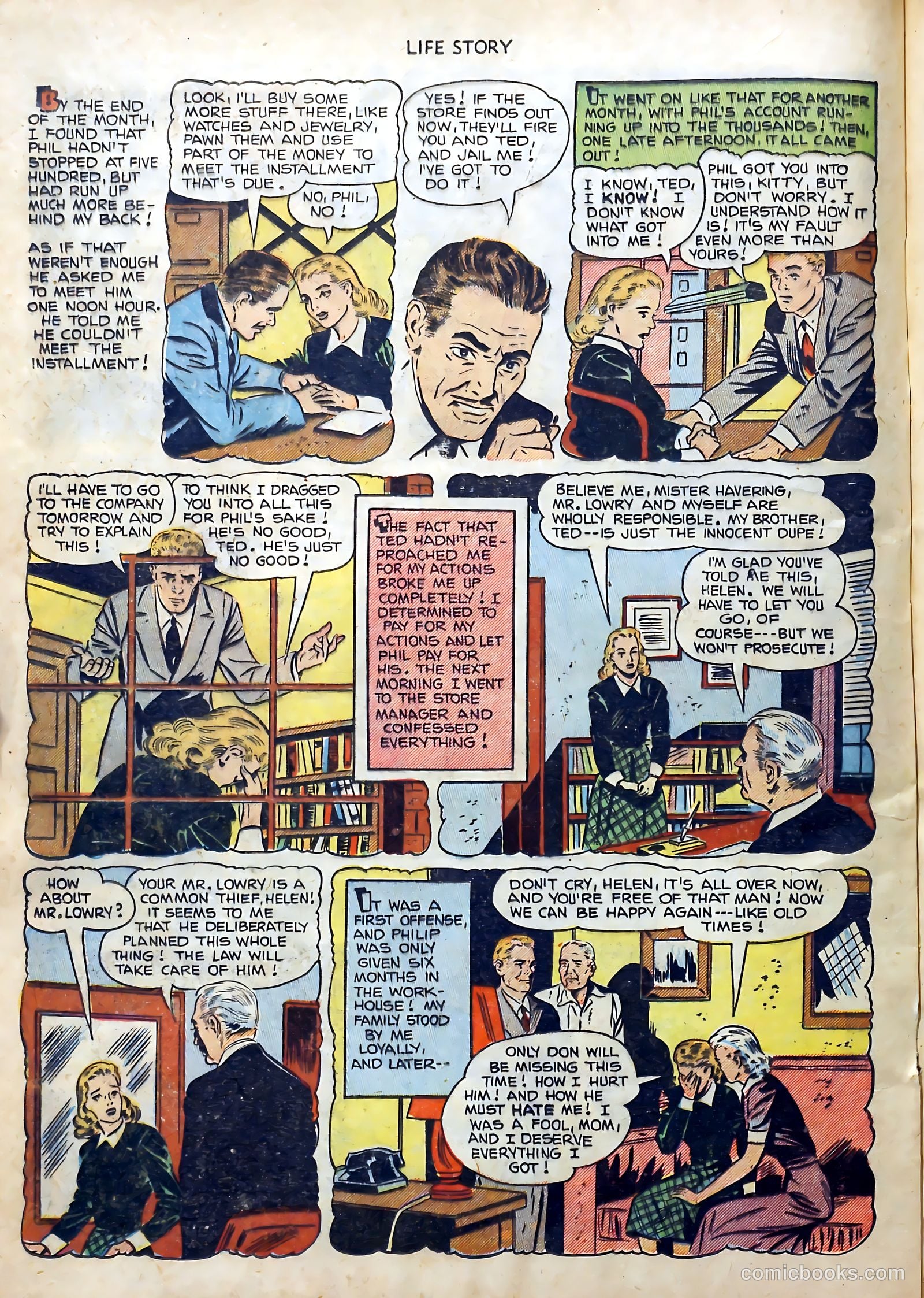 Life Story #36 (1952) — page 21 of 37