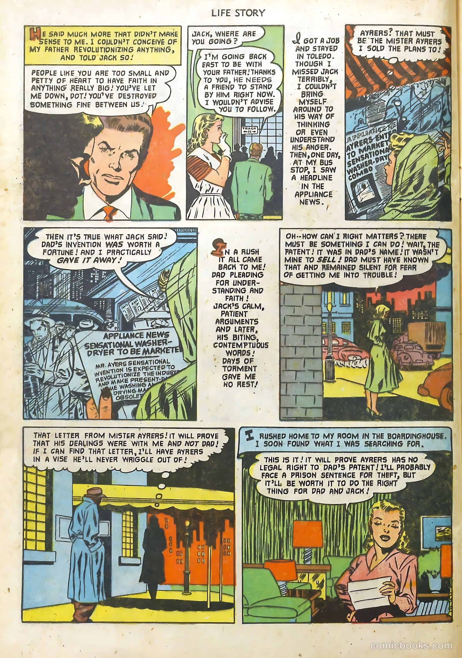 Life Story #38 (1952) — page 22 of 36