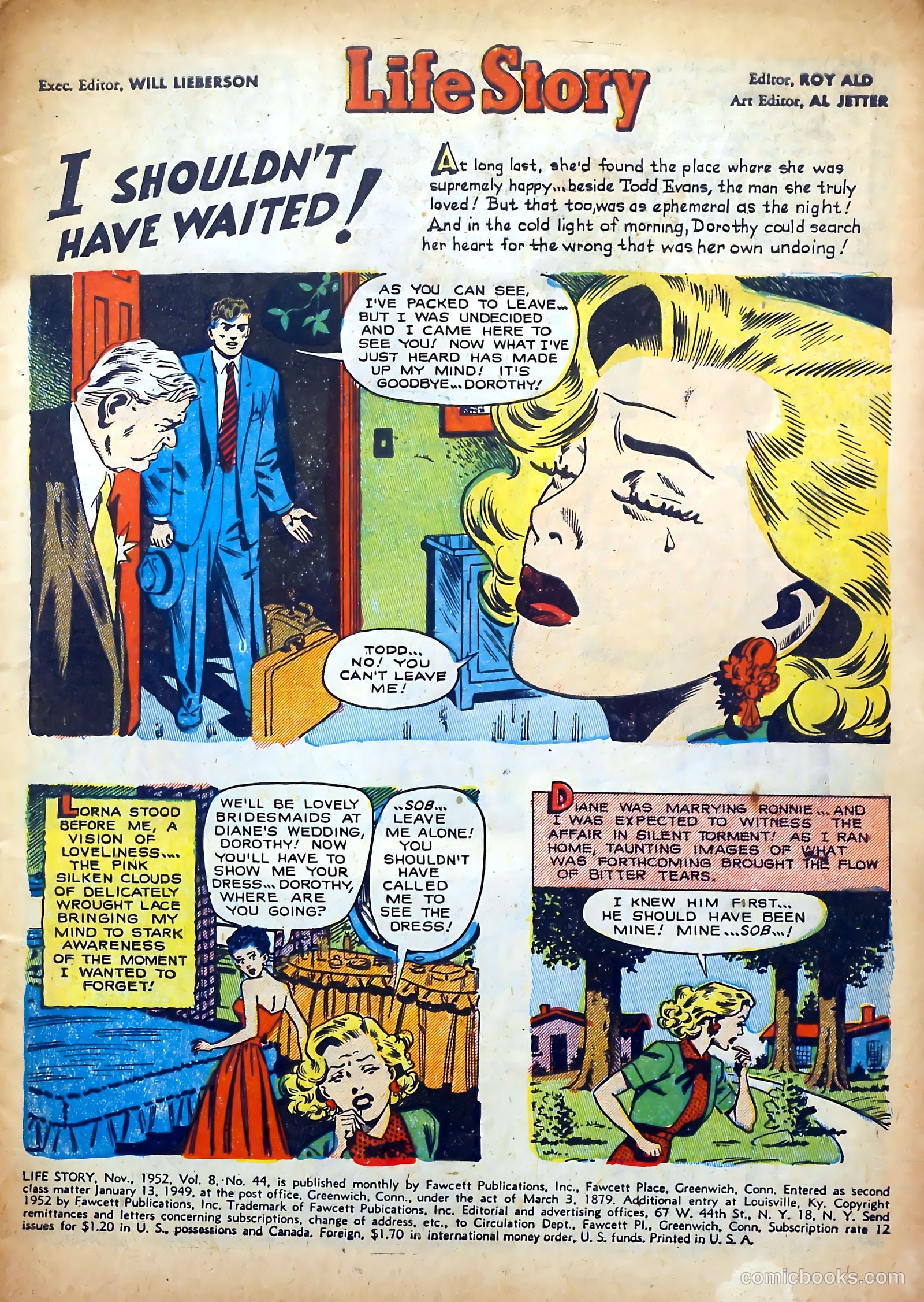 Life Story #44 (1952) — page 3 of 36