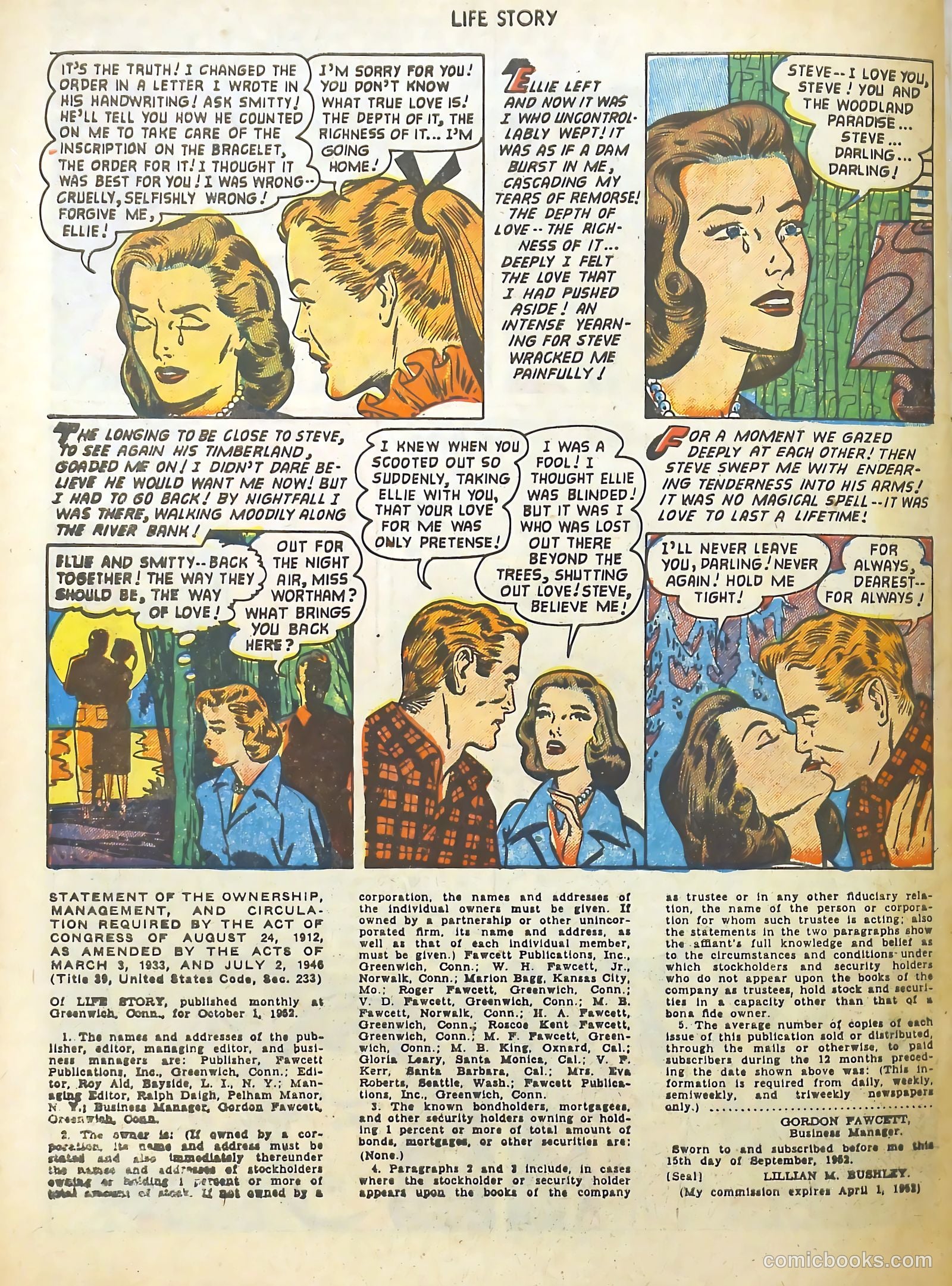 Life Story #46 (1953) — page 34 of 36