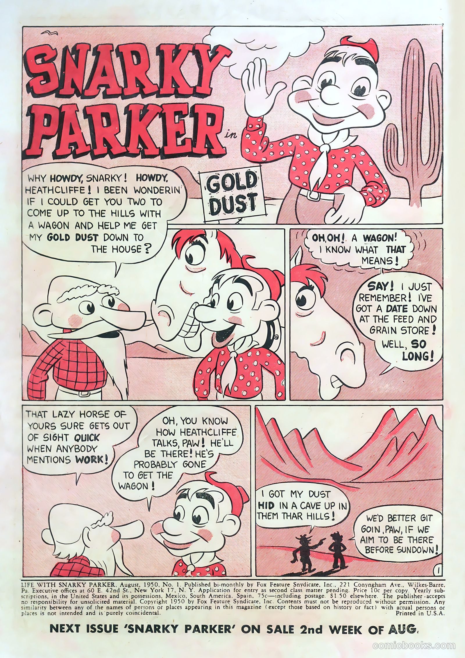 Life with Snarky Parker #1 (1950) — page 2 of 36