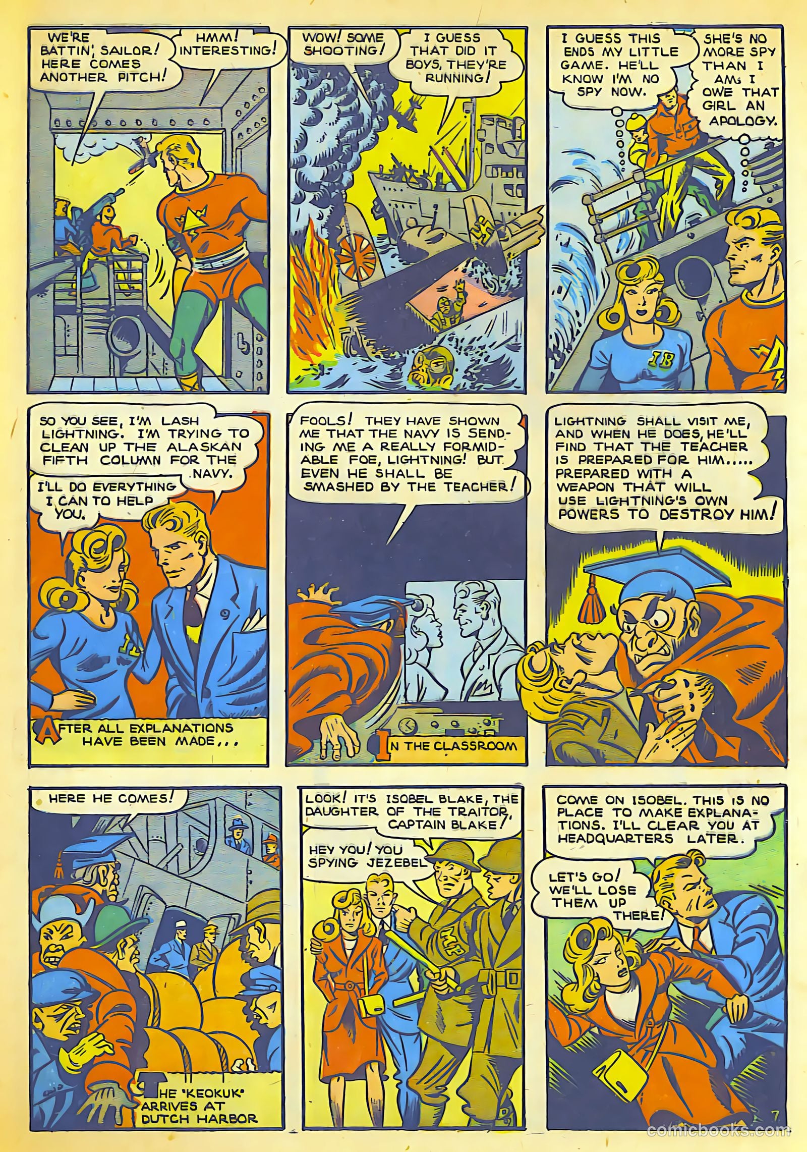 Lightning Comics #1 (1942) — page 9 of 66